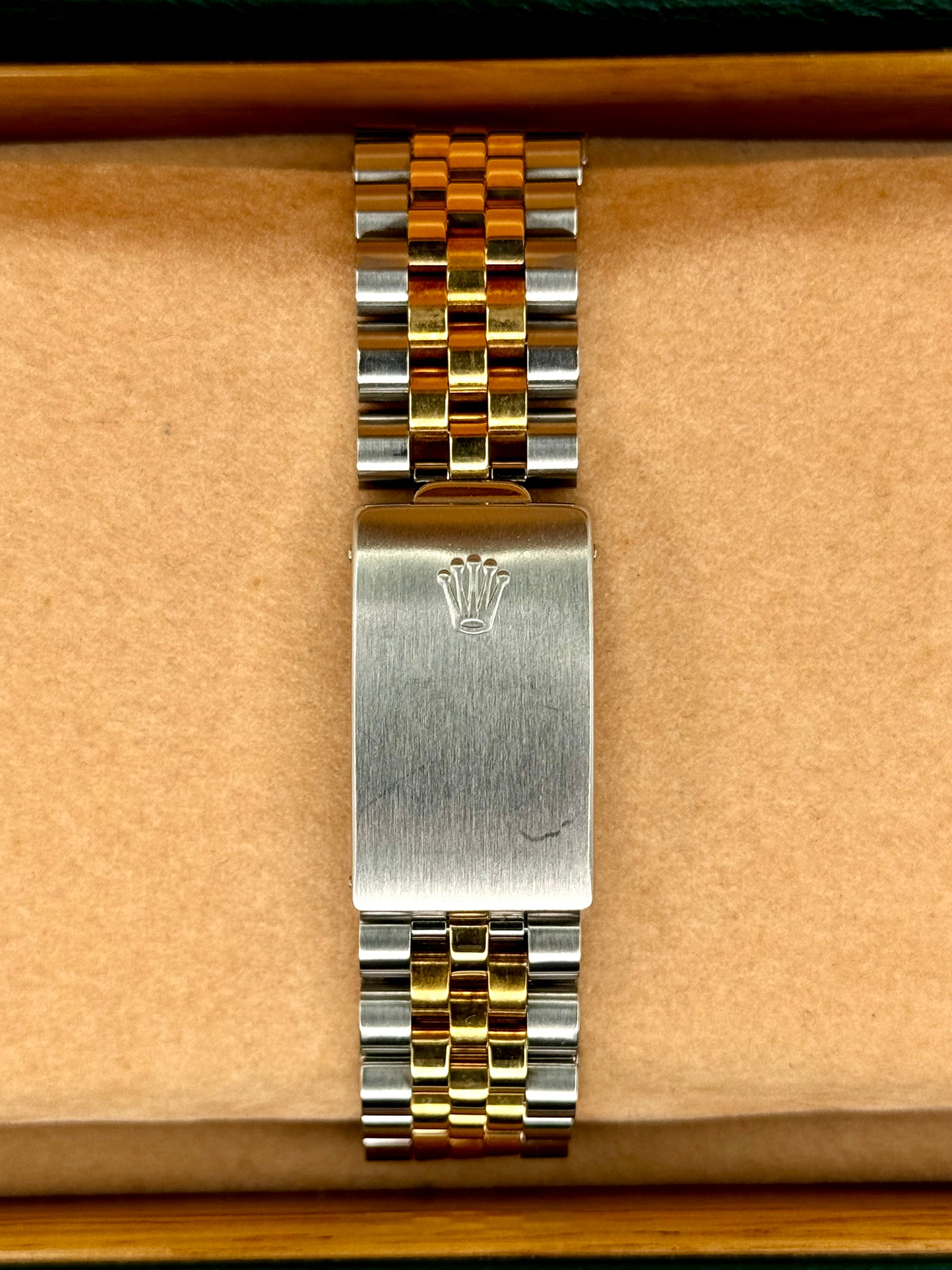 1995 Rolex Datejust 36mm 16233 Two-Tone White Pyramid Dial - MyWatchLLC