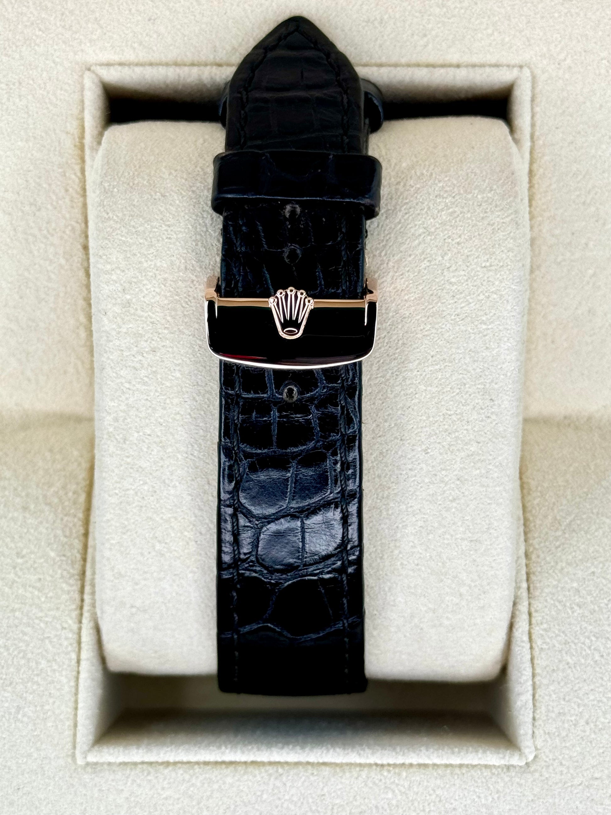 2018 Rolex Cellini Moonphase 39mm 50535 Rose Gold White Dial - MyWatchLLC