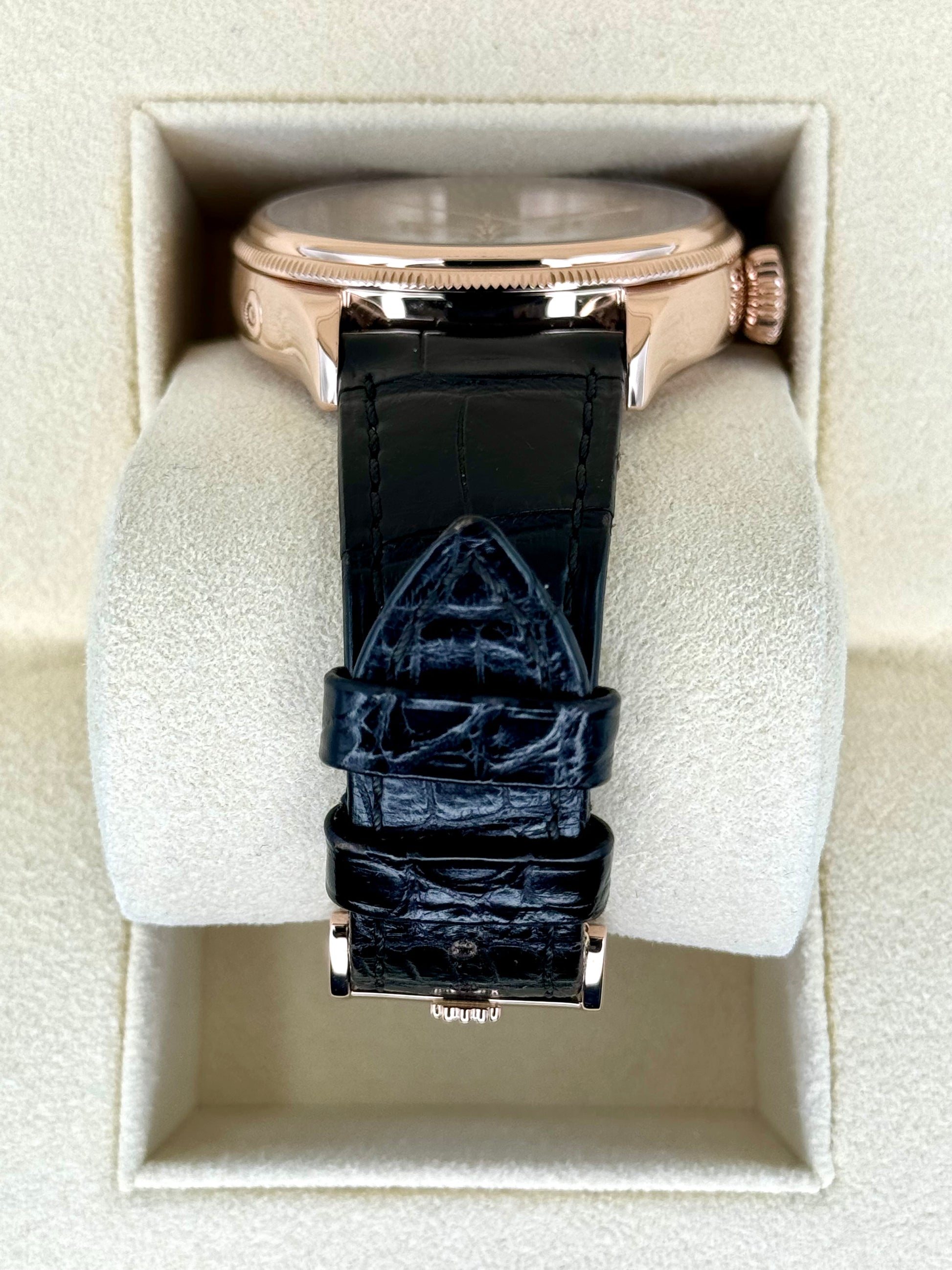 2018 Rolex Cellini Moonphase 39mm 50535 Rose Gold White Dial - MyWatchLLC