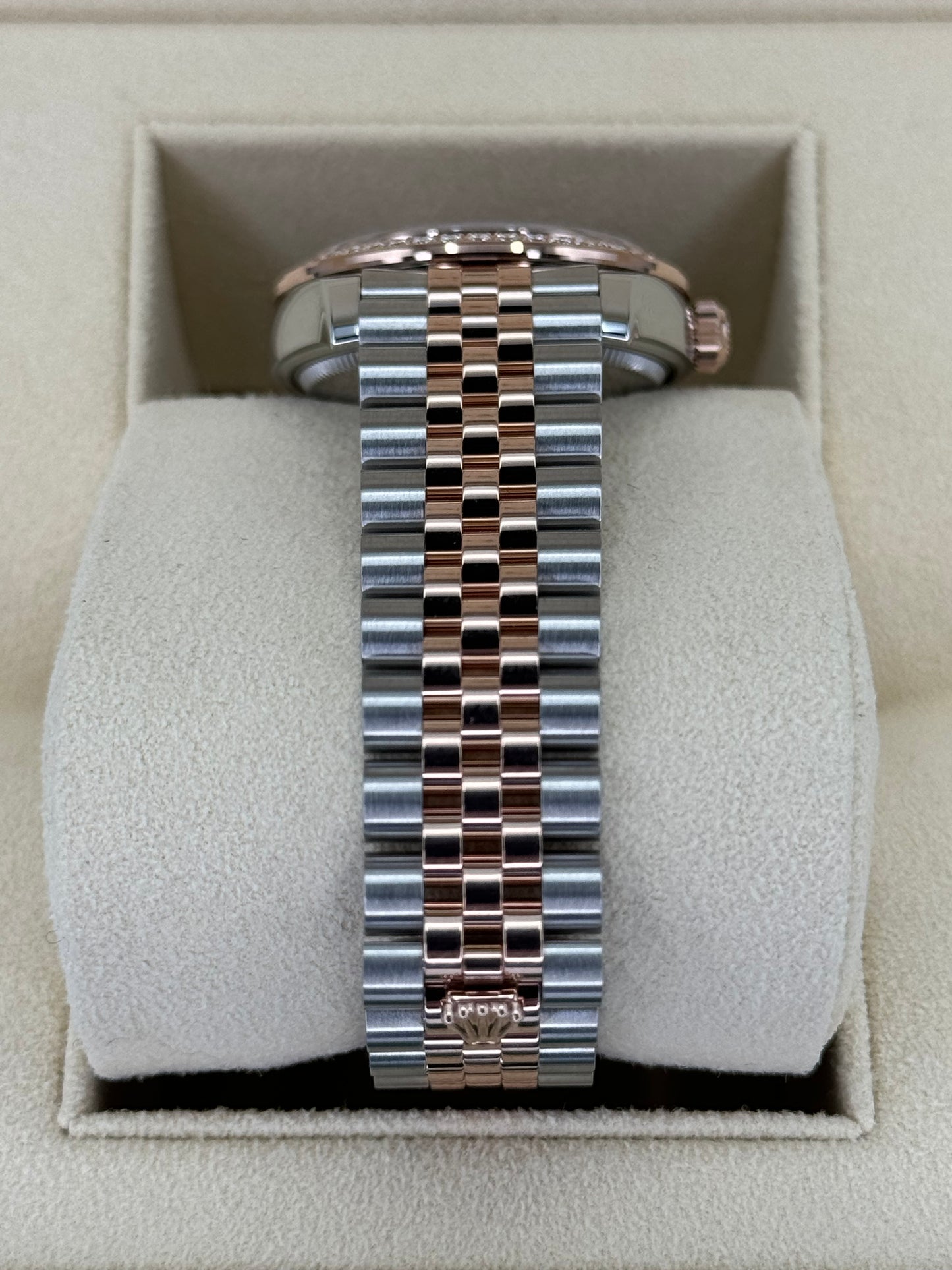 NEW 2023 Datejust 31mm 278381RBR Two-Tone Rose 10 Diamond Dial - MyWatchLLC