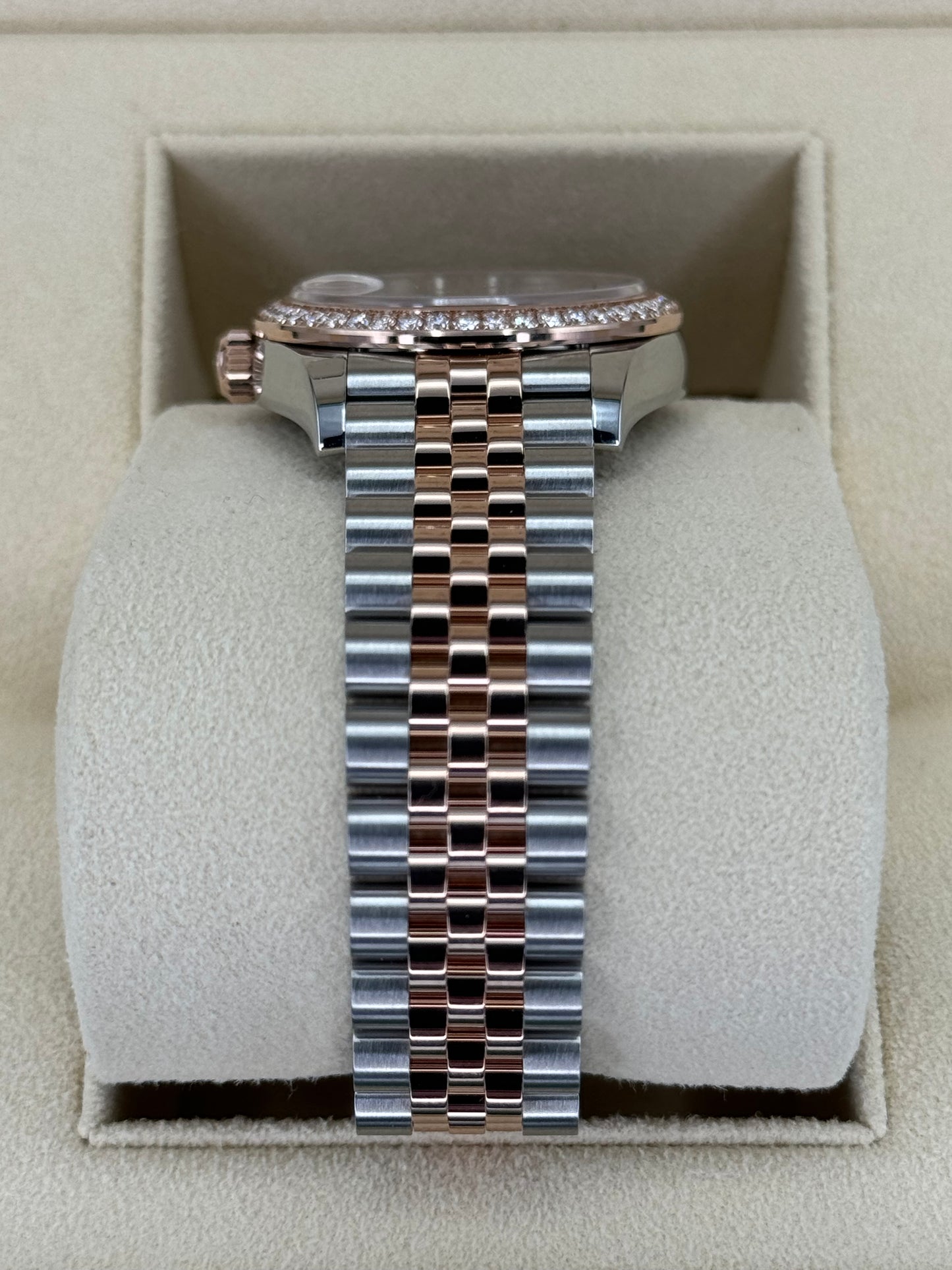NEW 2023 Datejust 31mm 278381RBR Two-Tone Rose 10 Diamond Dial - MyWatchLLC