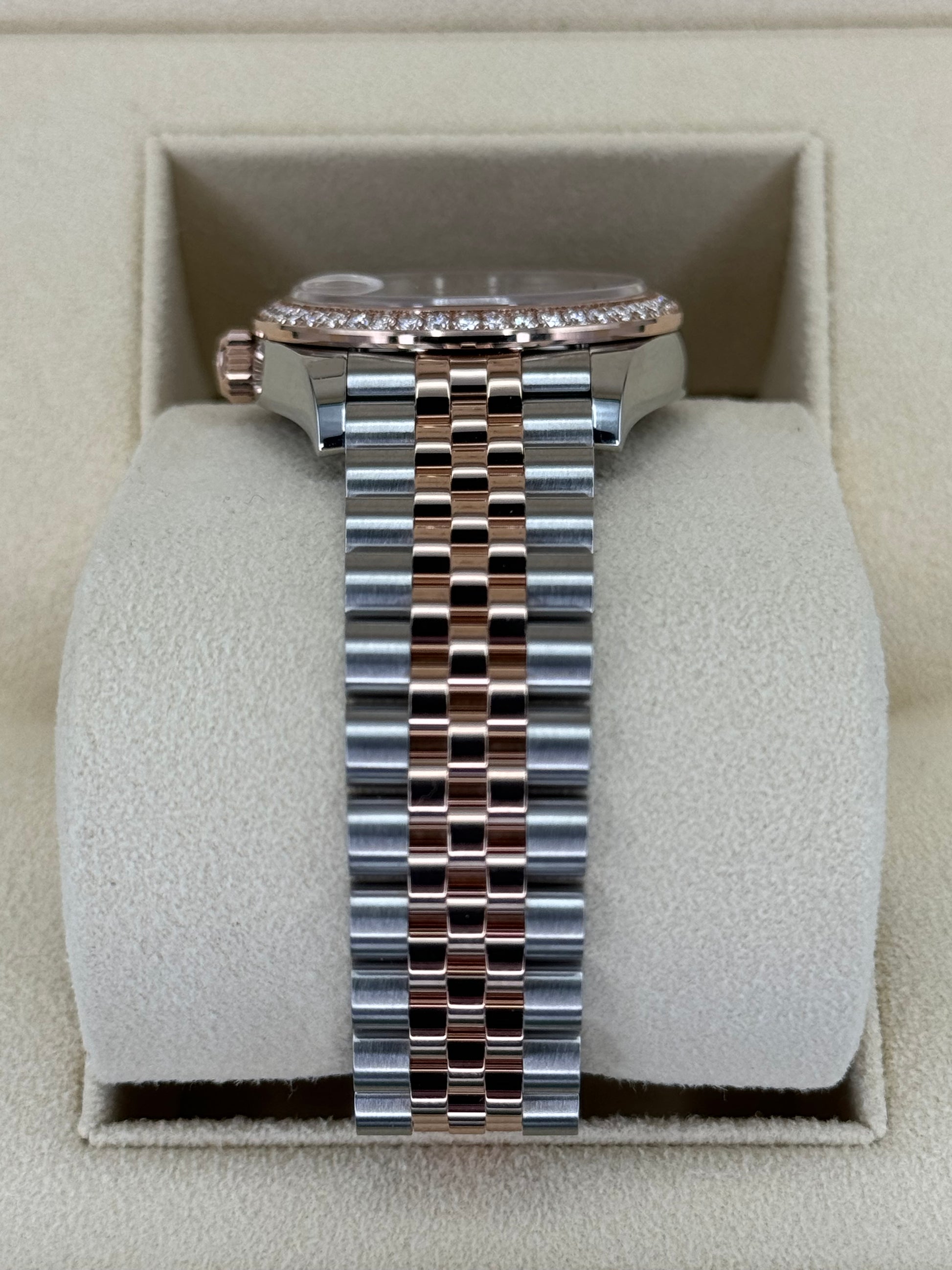 NEW 2023 Datejust 31mm 278381RBR Two-Tone Rose 10 Diamond Dial - MyWatchLLC