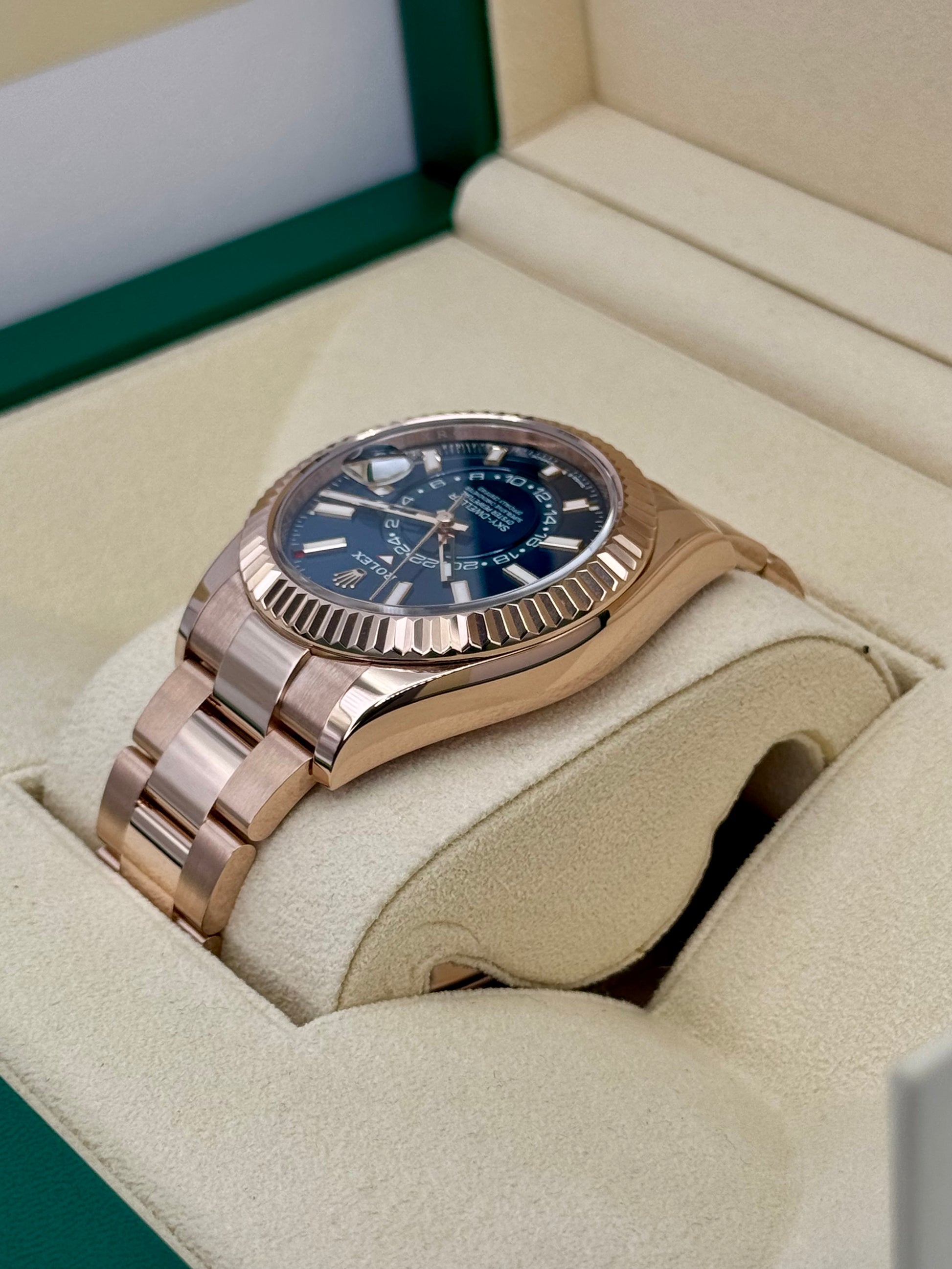 2023 Rolex Sky-Dweller 42mm 336935 Rose Gold Blue Dial - MyWatchLLC