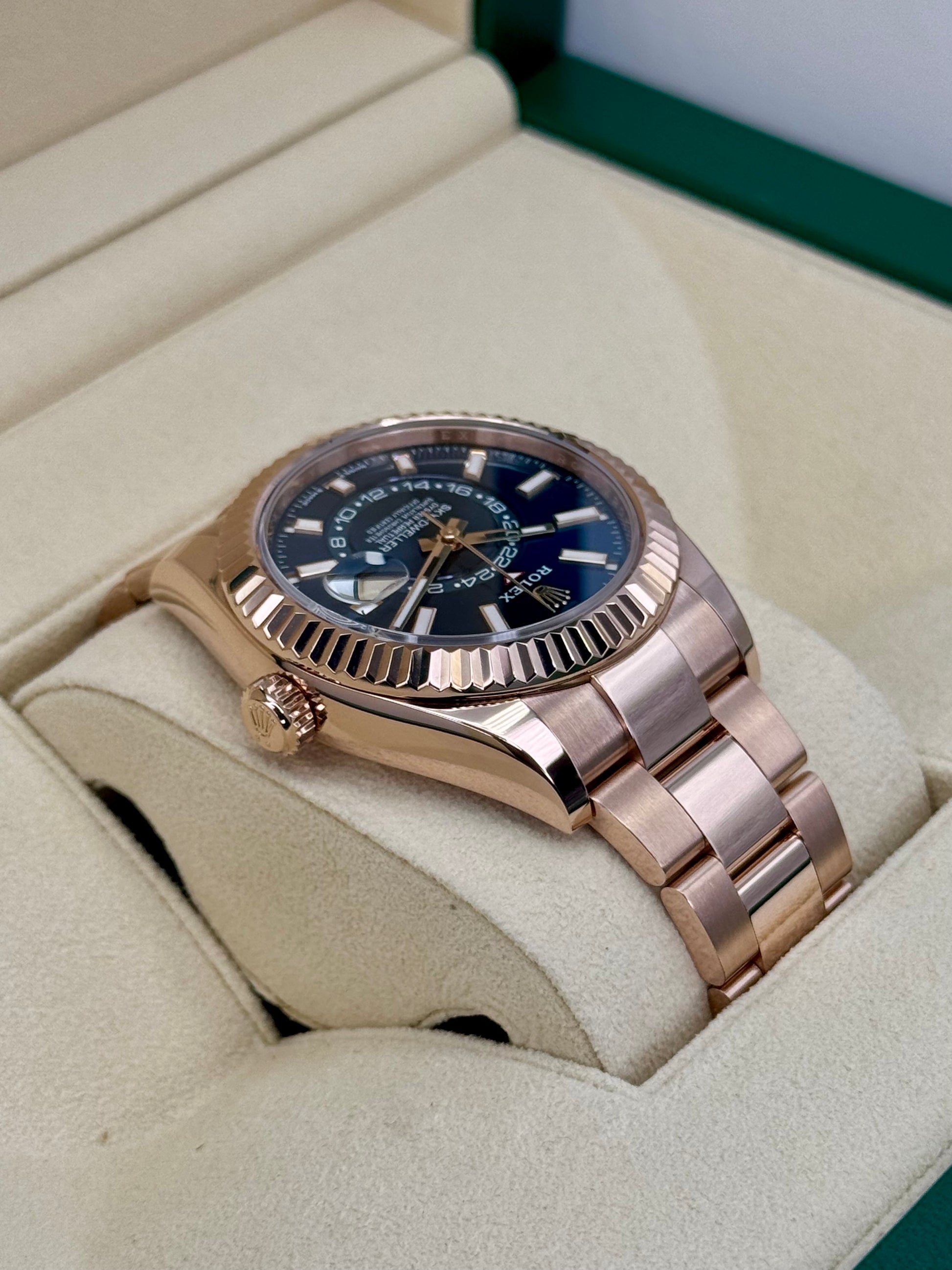 2023 Rolex Sky-Dweller 42mm 336935 Rose Gold Blue Dial - MyWatchLLC
