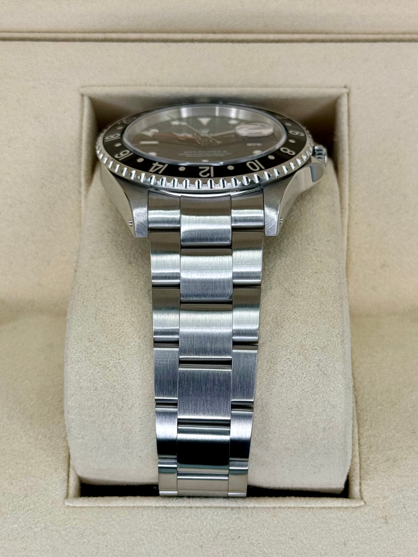 2003 Rolex GMT-Master II 40mm 16710LN Stainless Steel Black Dial - MyWatchLLC