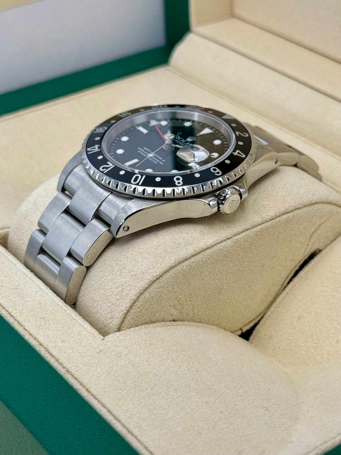 2003 Rolex GMT-Master II 40mm 16710LN Stainless Steel Black Dial - MyWatchLLC