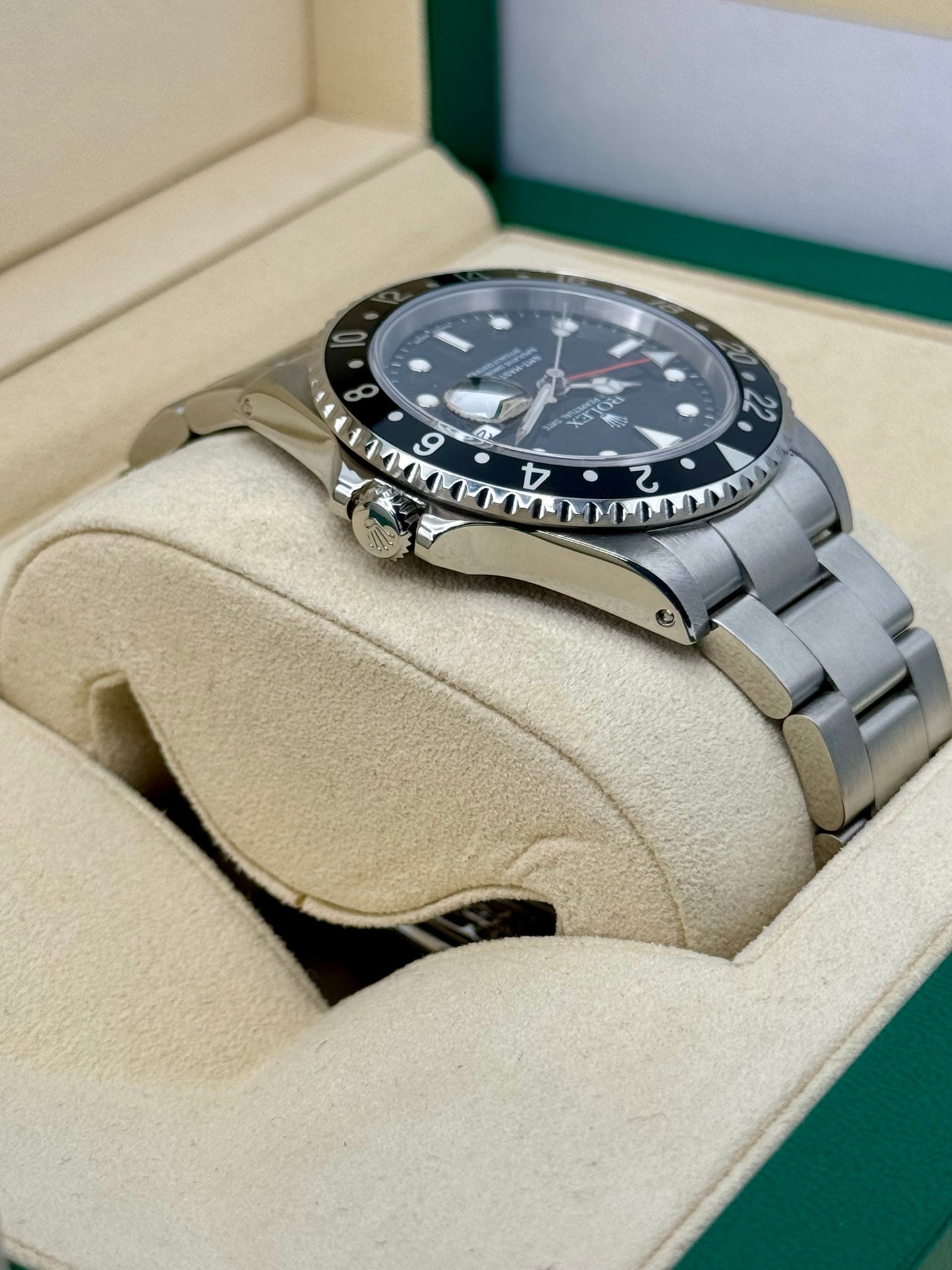 2003 Rolex GMT-Master II 40mm 16710LN Stainless Steel Black Dial - MyWatchLLC
