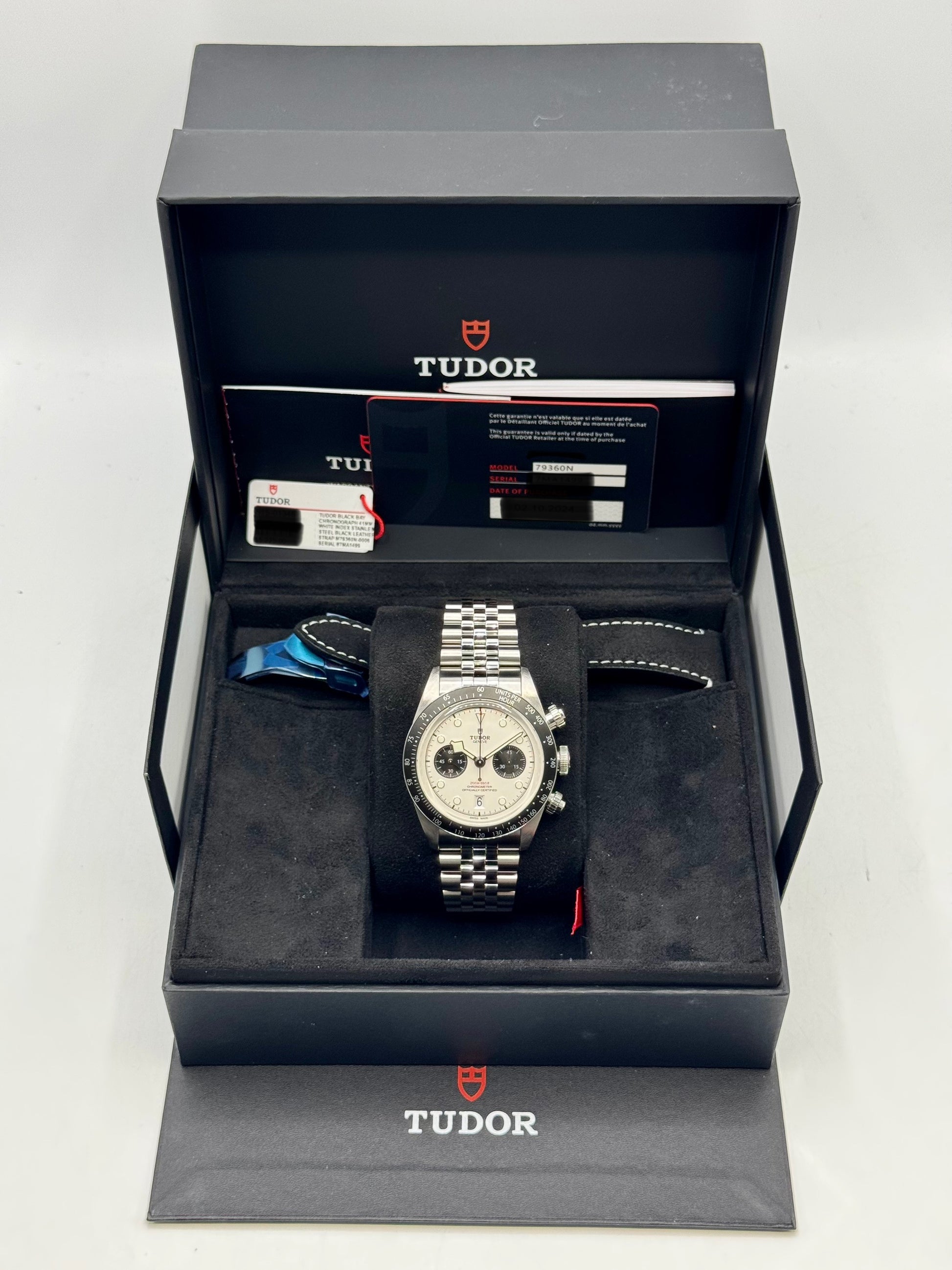 2024 Tudor Black Bay Chrono 41mm 79360N Opaline Panda Dial - MyWatchLLC