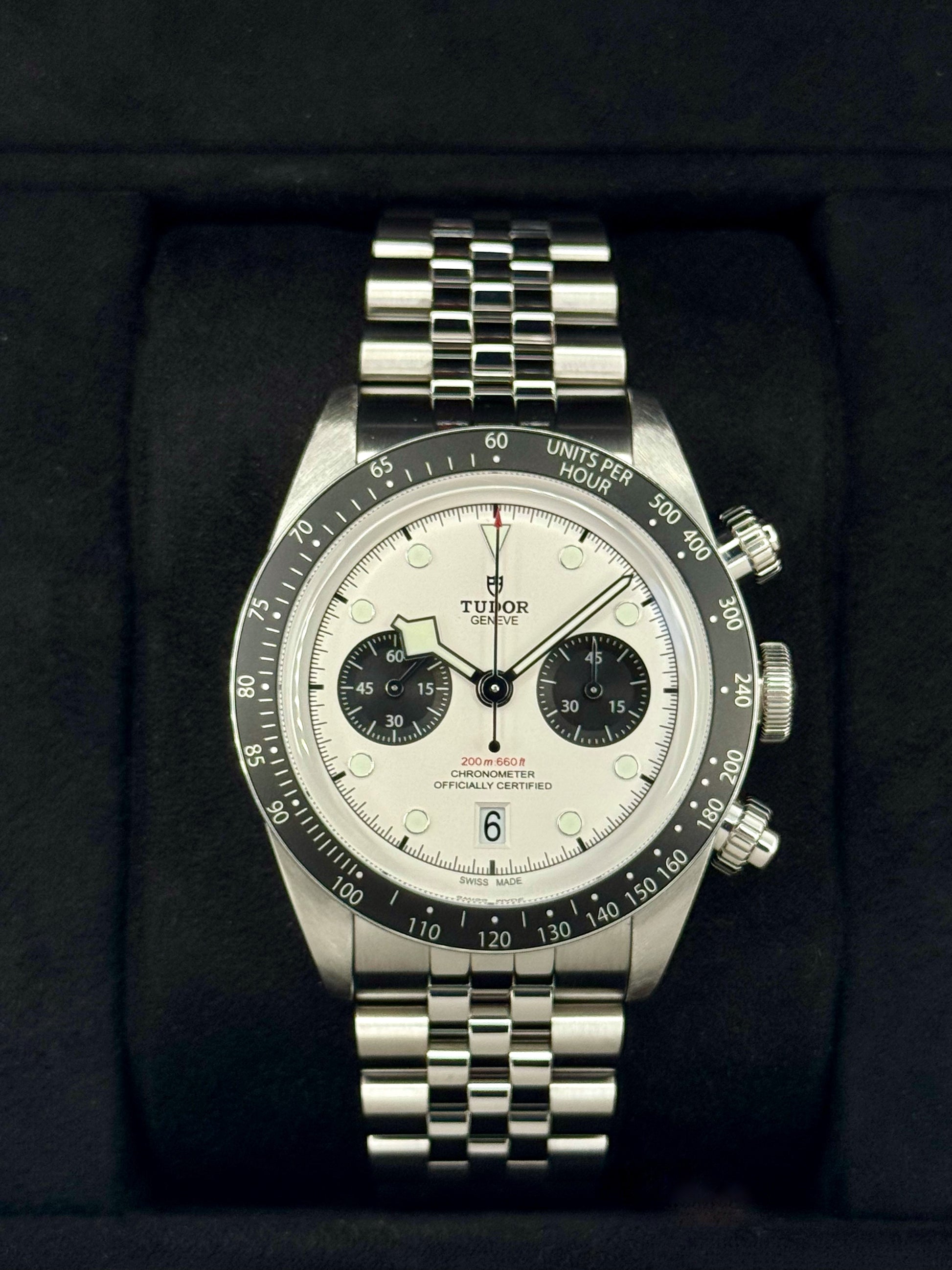 2024 Tudor Black Bay Chrono 41mm 79360N Opaline Panda Dial - MyWatchLLC