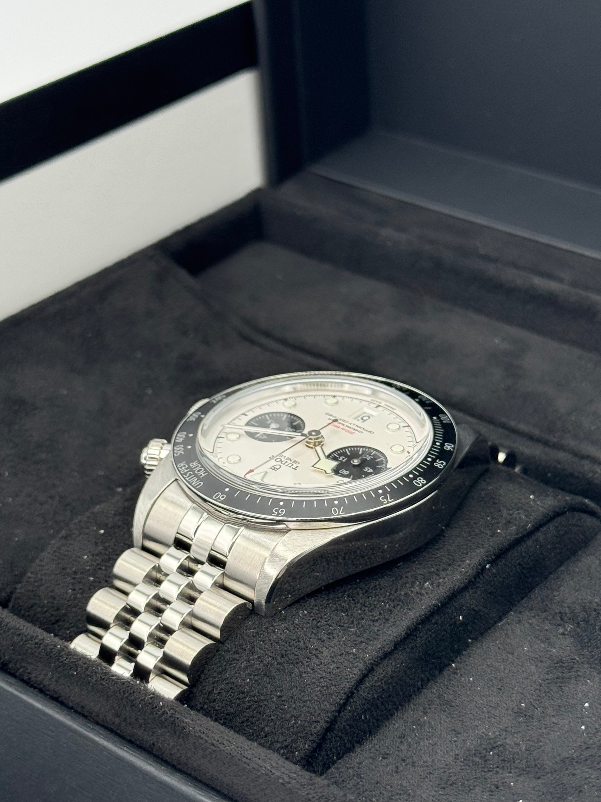 2024 Tudor Black Bay Chrono 41mm 79360N Opaline Panda Dial - MyWatchLLC