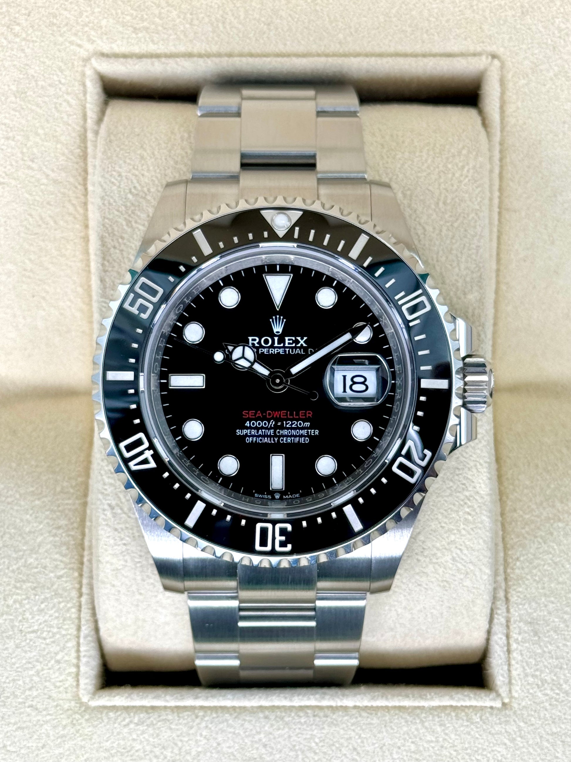 2023 Rolex Sea-Dweller 43mm 126600 Stainless Steel Black Dial - MyWatchLLC