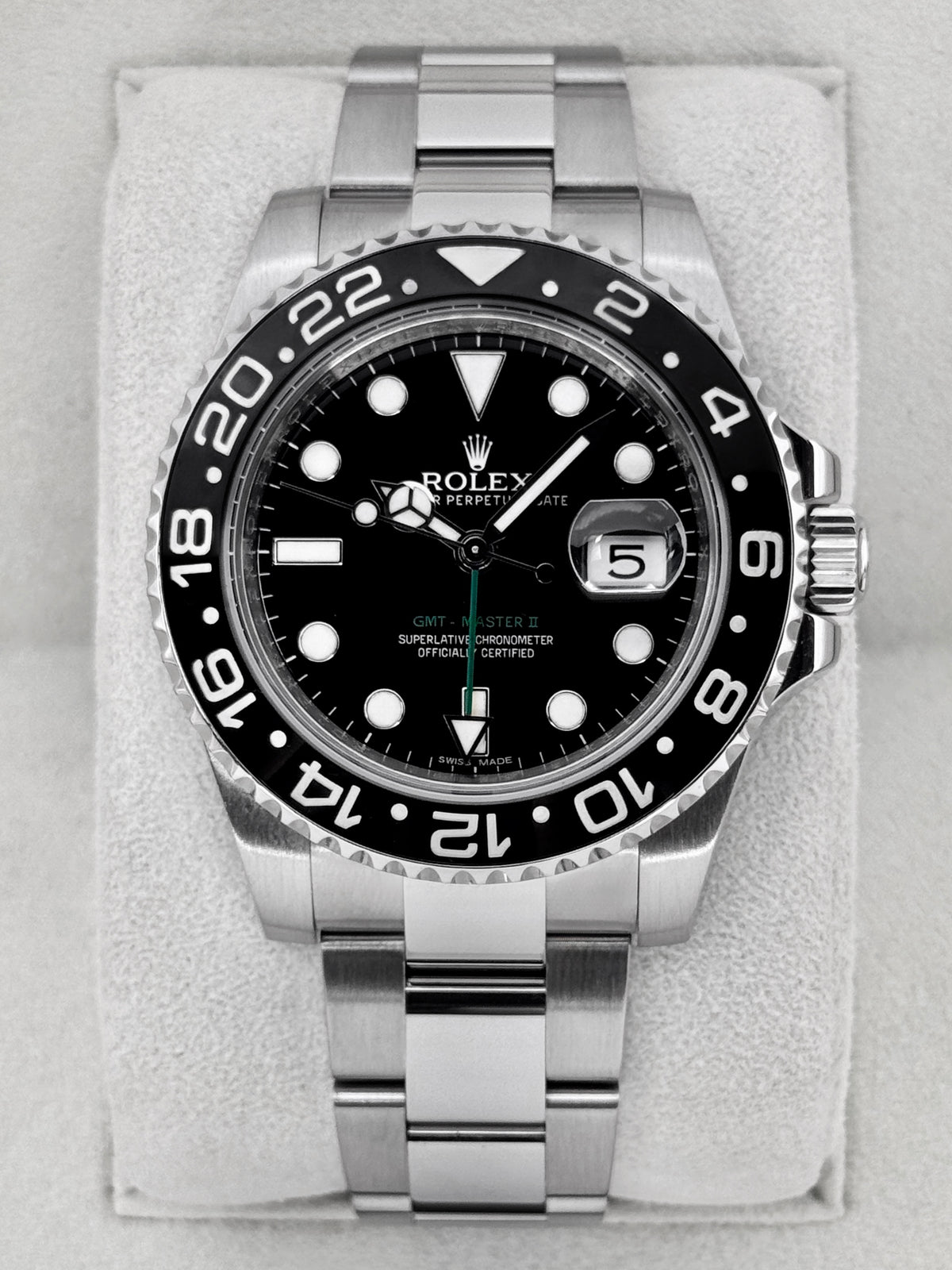 2012 Rolex GMT-Master II 40mm 116710LN Stainless Steel Black Dial - MyWatchLLC