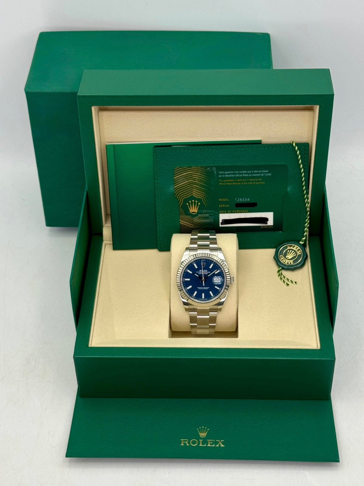 NEW 2026 Rolex Datejust 41mm 126334 Stainless Steel Oyster Blue Dial - MyWatchLLC