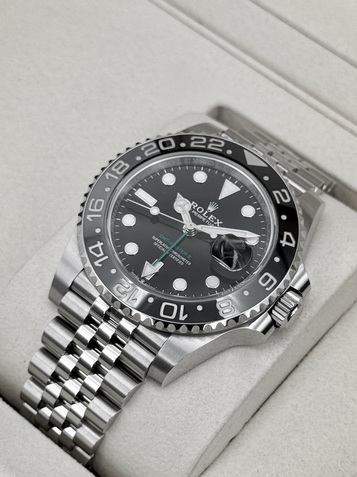 NEW 2026 Rolex GMT-Master II Bruce Wayne 40mm 126710GRNR Jubilee - MyWatchLLC