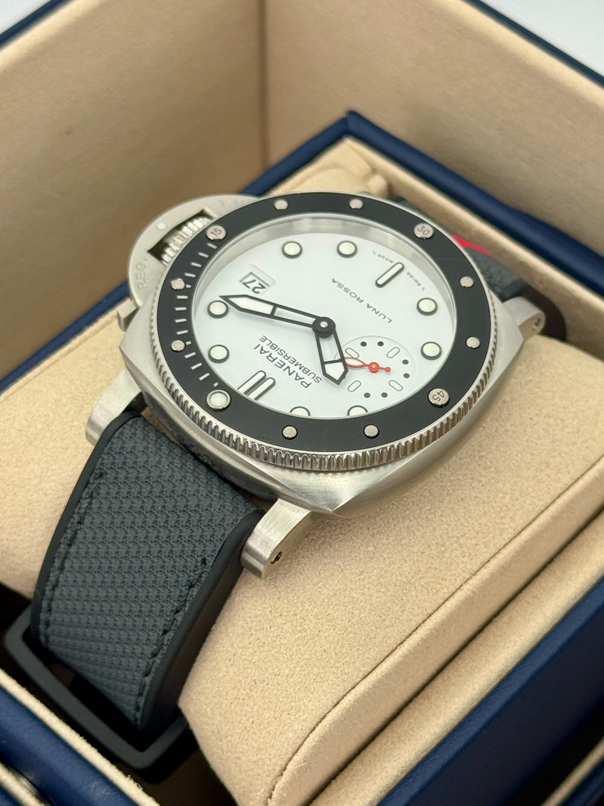 2025 Panerai Luminor Submersible 42mm PAM01579 Stainless Steel White Dial - MyWatchLLC