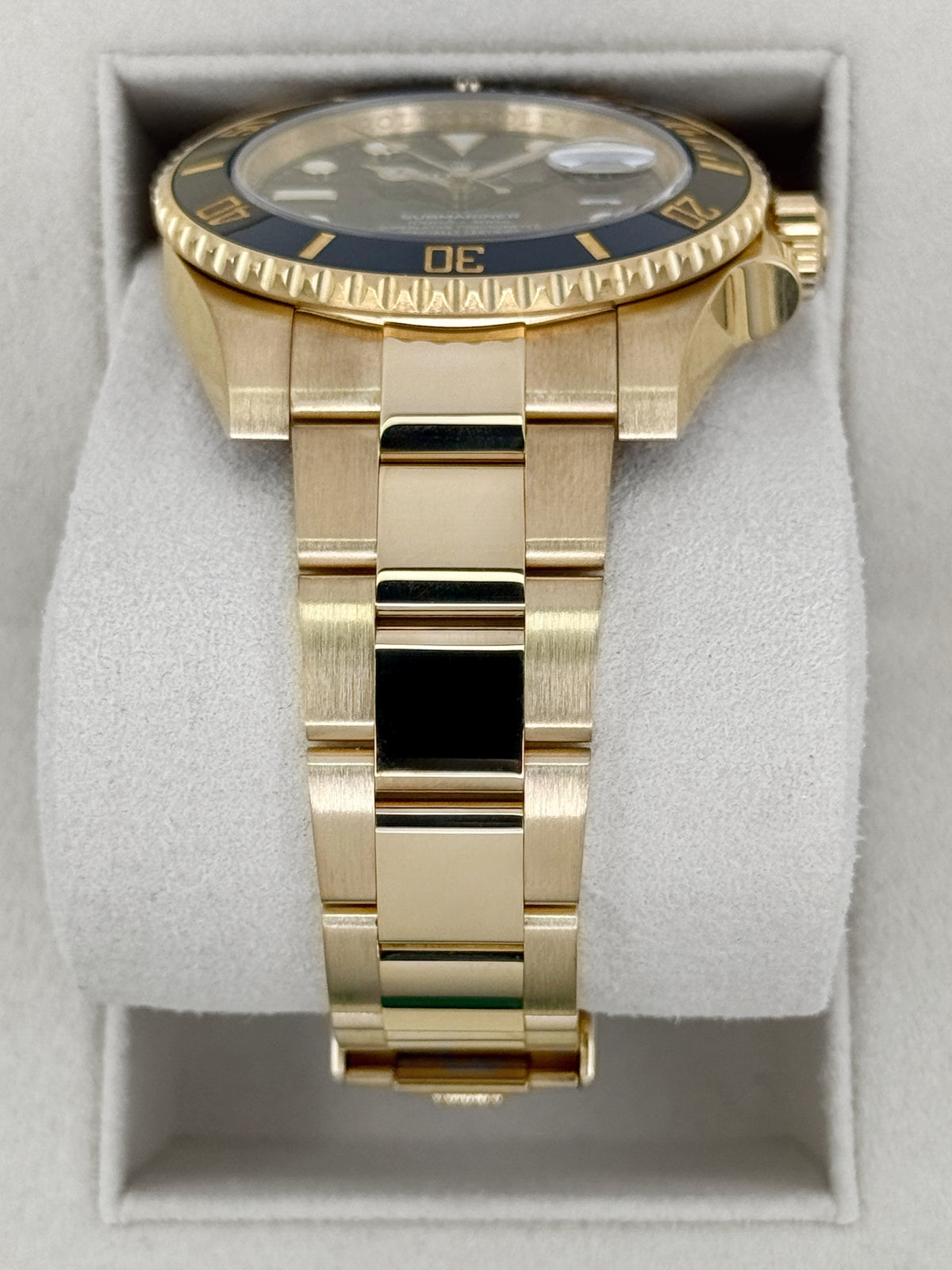 2017 Rolex Submariner 40mm 116618LN Yellow Gold Black Dial - MyWatchLLC
