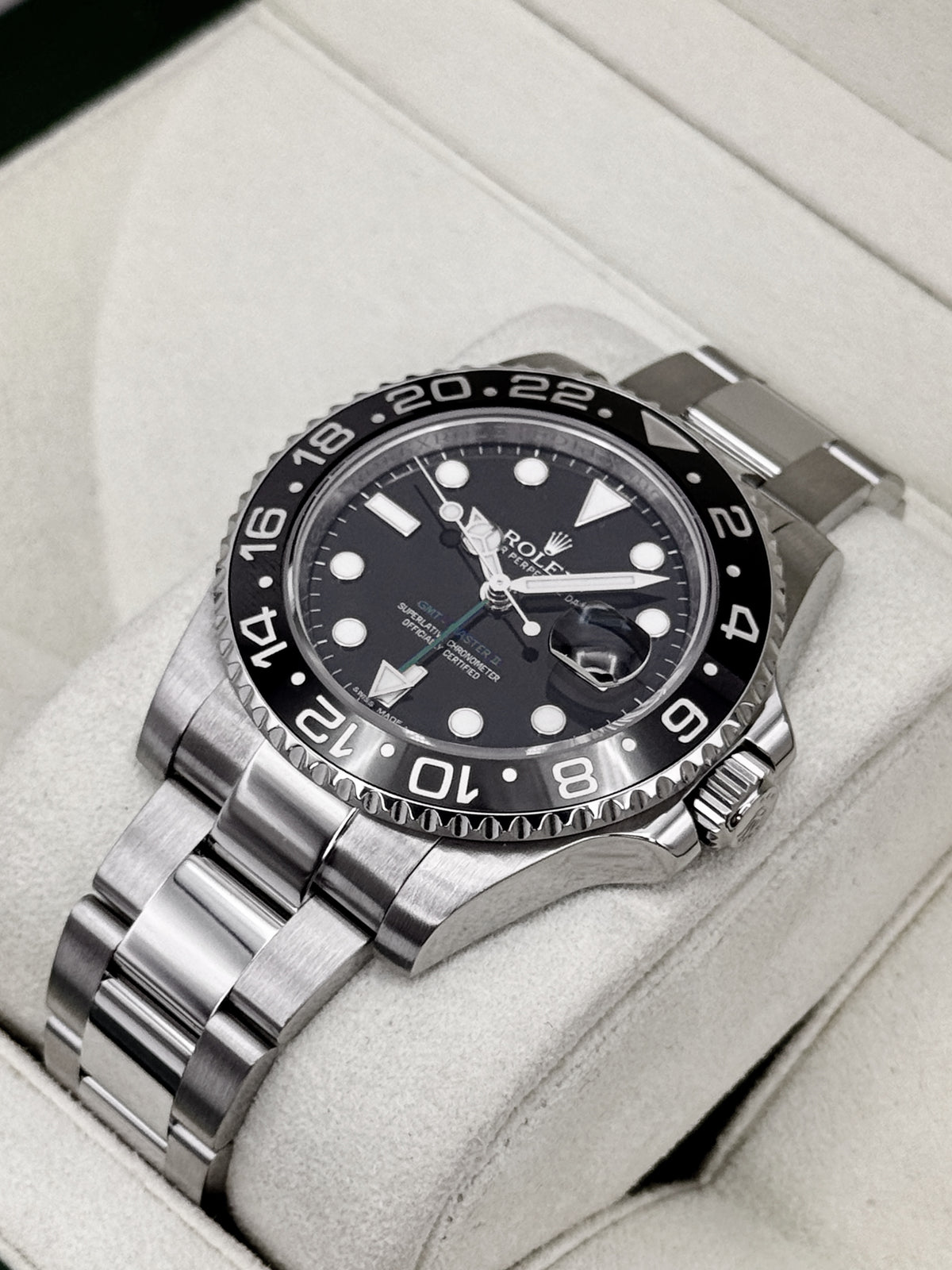 2012 Rolex GMT-Master II 40mm 116710LN Stainless Steel Black Dial - MyWatchLLC