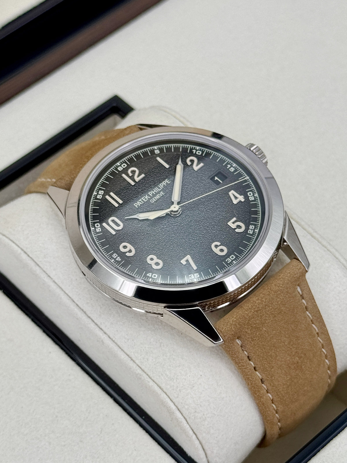 2026 Patek Philippe Calatrava 40mm 5226G White Gold Gray Dial - MyWatchLLC