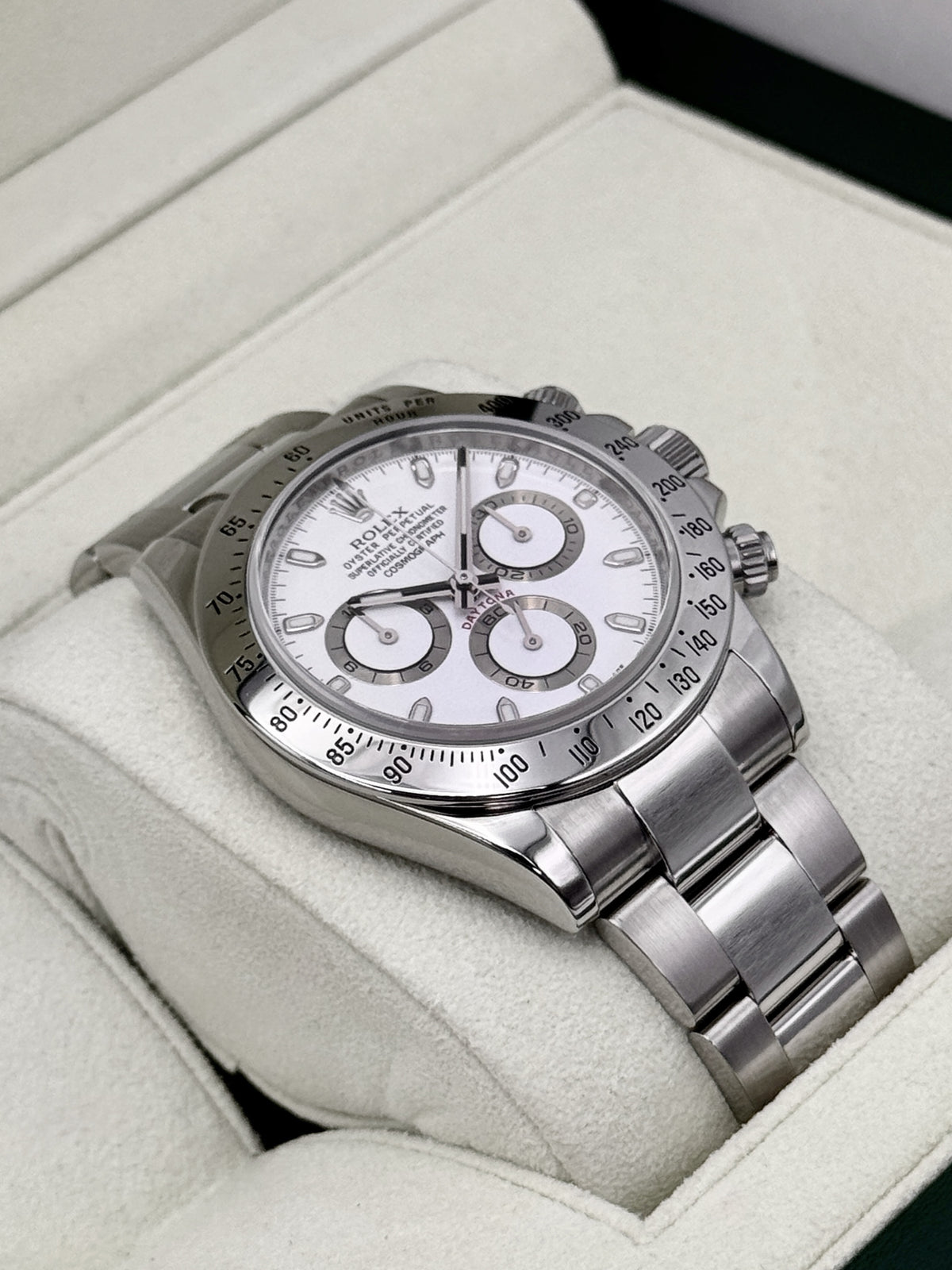 2012 Rolex Daytona 40mm 116520 Stainless Steel White Dial (Collectors Set) - MyWatchLLC