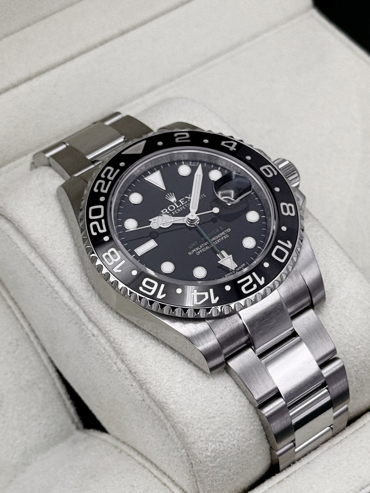 2012 Rolex GMT-Master II 40mm 116710LN Stainless Steel Black Dial - MyWatchLLC