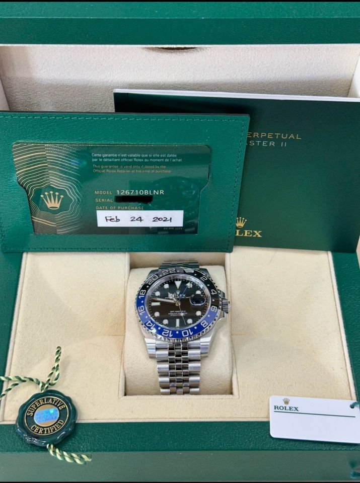 2021 Rolex GMT-Master II “Batman/Batgirl” 126710BLNR Stainless Steel on Jubilee Bracelet - MyWatchLLC
