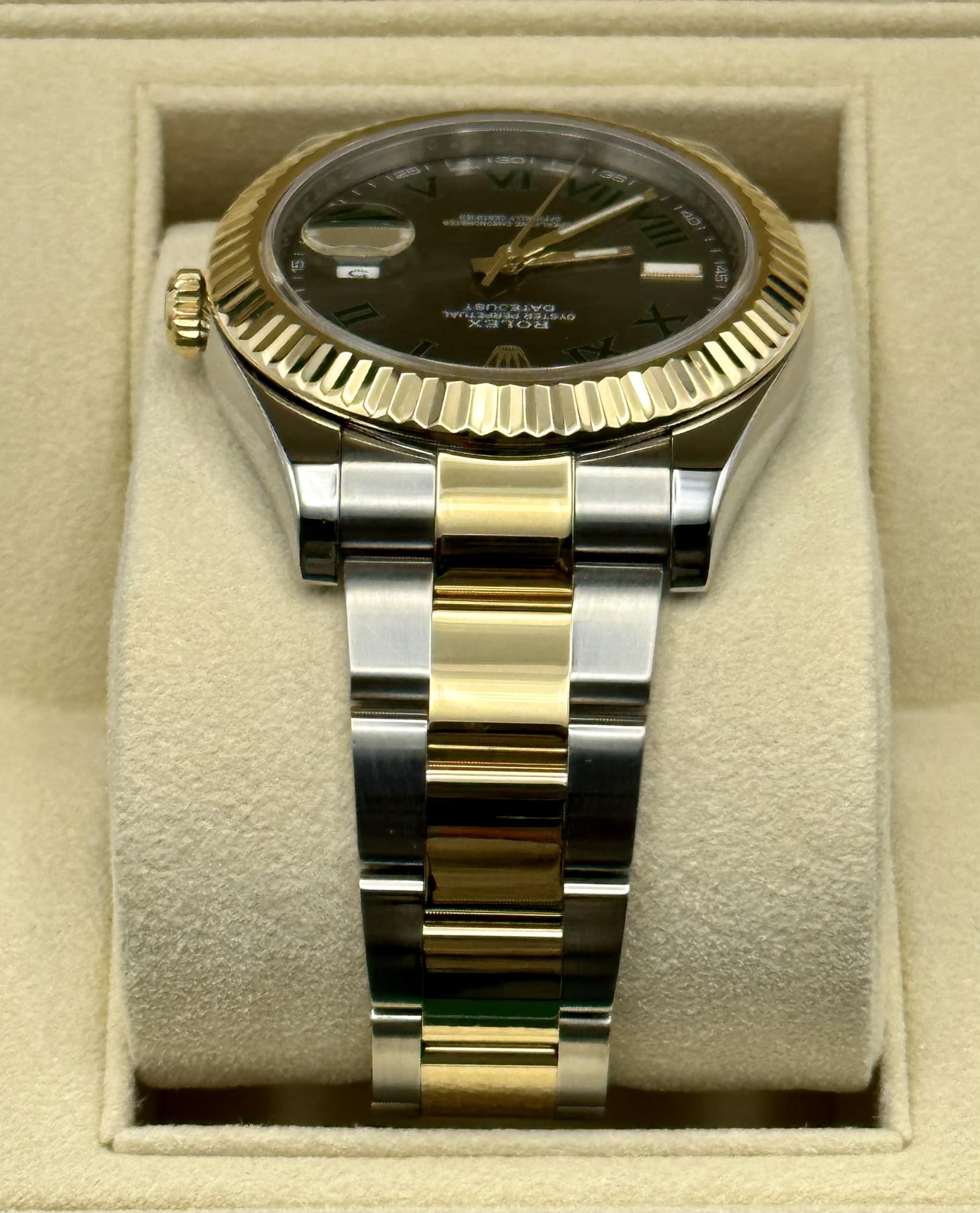 2016 Rolex Datejust 41mm 116333 Two-Tone Gold/SS Wimbledon Dial Oyster - MyWatchLLC