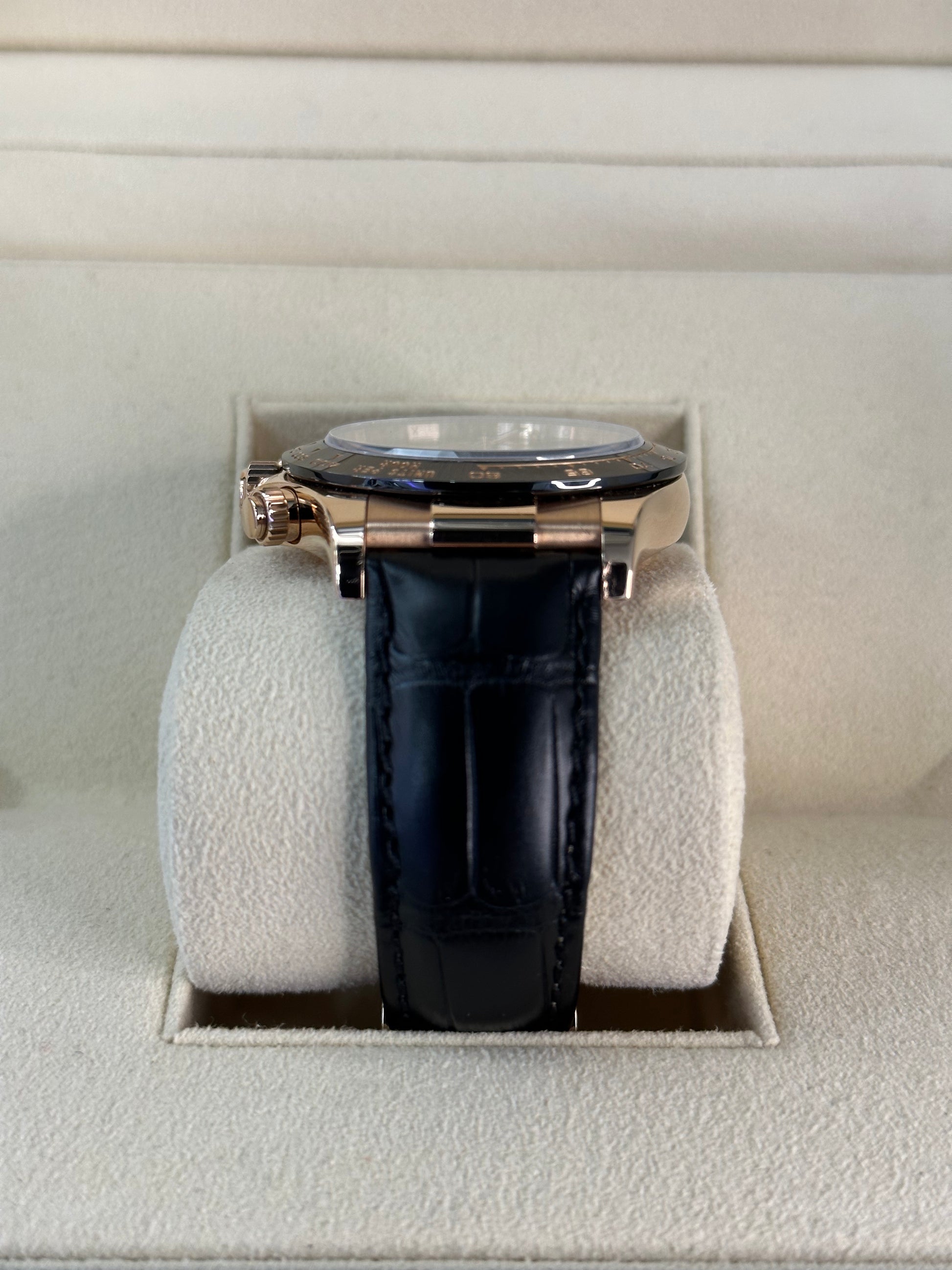 2011 Rolex Daytona 116515LN Rose Gold Chocolate Arabic Dial Complete - MyWatchLLC