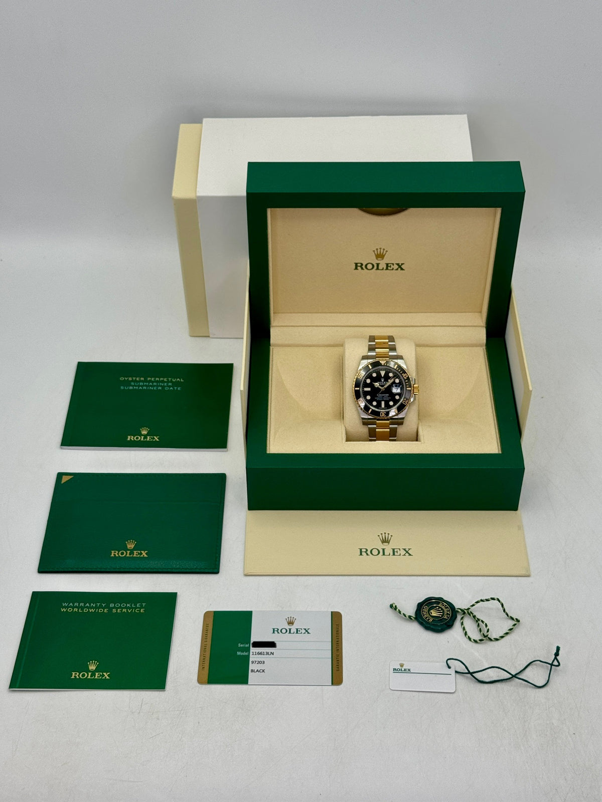 2019 Rolex Submariner 41mm 116613LN Two-Tone Black Dial