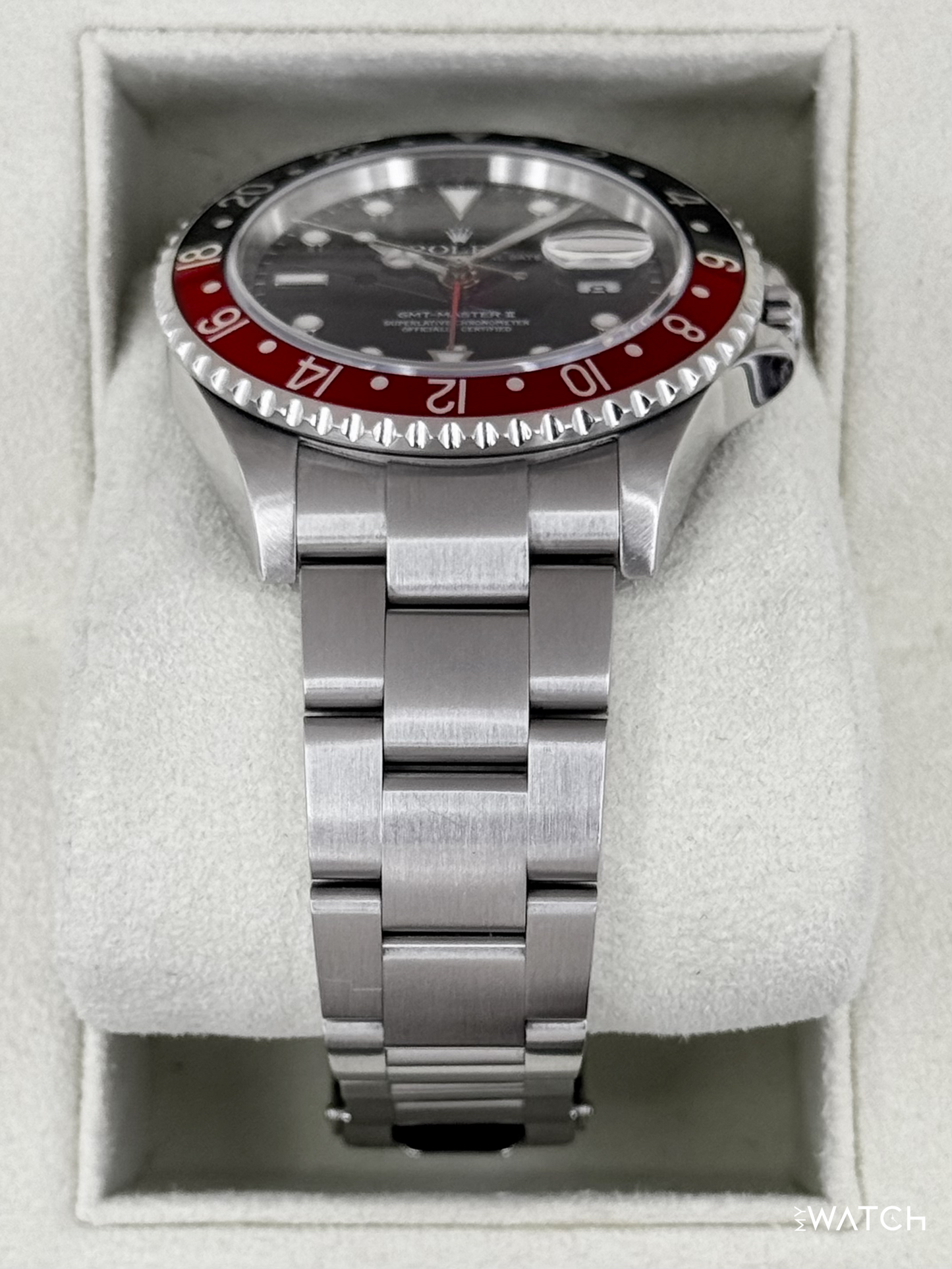 2005 Rolex GMT Master II "Coke" 40mm 16710 Stainless Steel Oyster Black Dial