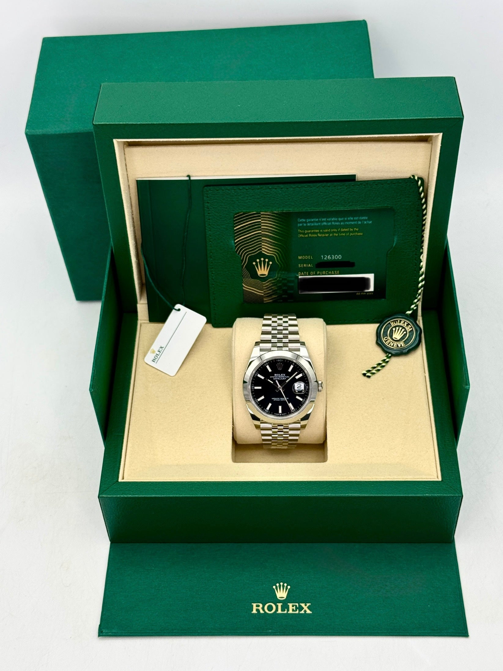 NEW 2026 Rolex Datejust 41mm 126300 Stainless Steel Jubilee Black Dial