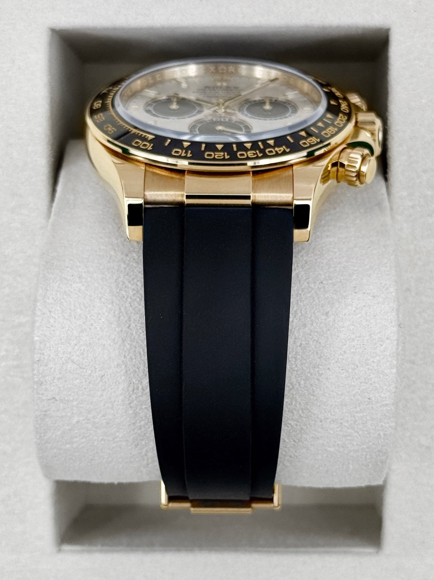 2025 Rolex Daytona 40mm 126518LN Yellow Gold Oysterflex Meteorite Dial