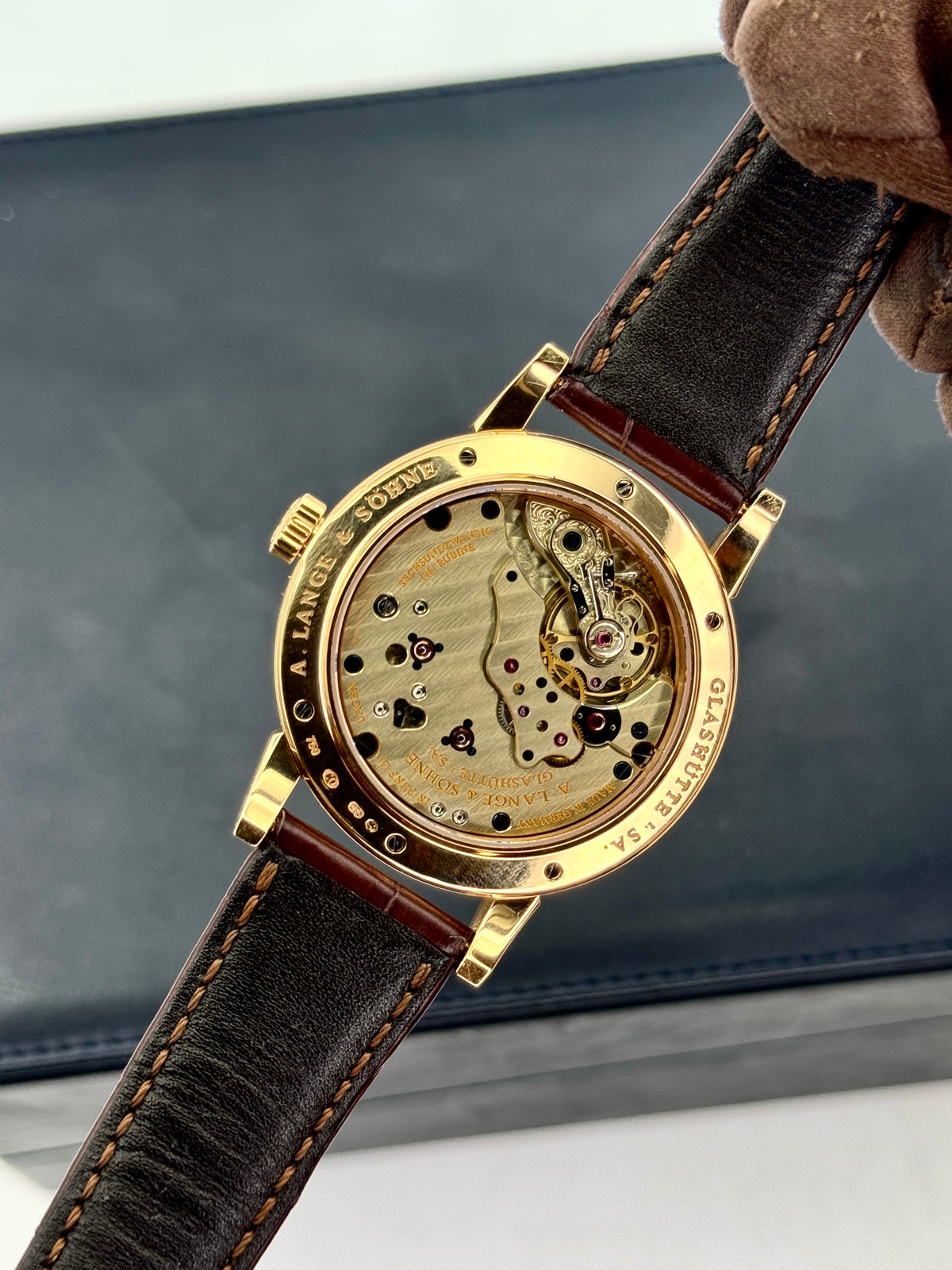 2007 A. Lange & Söhne Richard Lange 40.5mm 232.032 Rose Gold Silver Dial