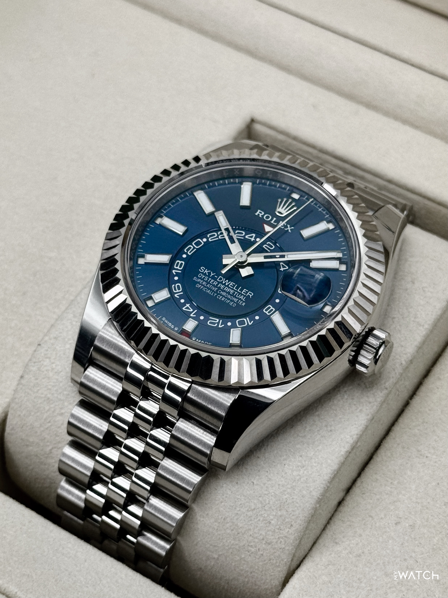 2025 Rolex Sky-Dweller 42mm 336934 Jubilee Blue Dial - MyWatchLLC