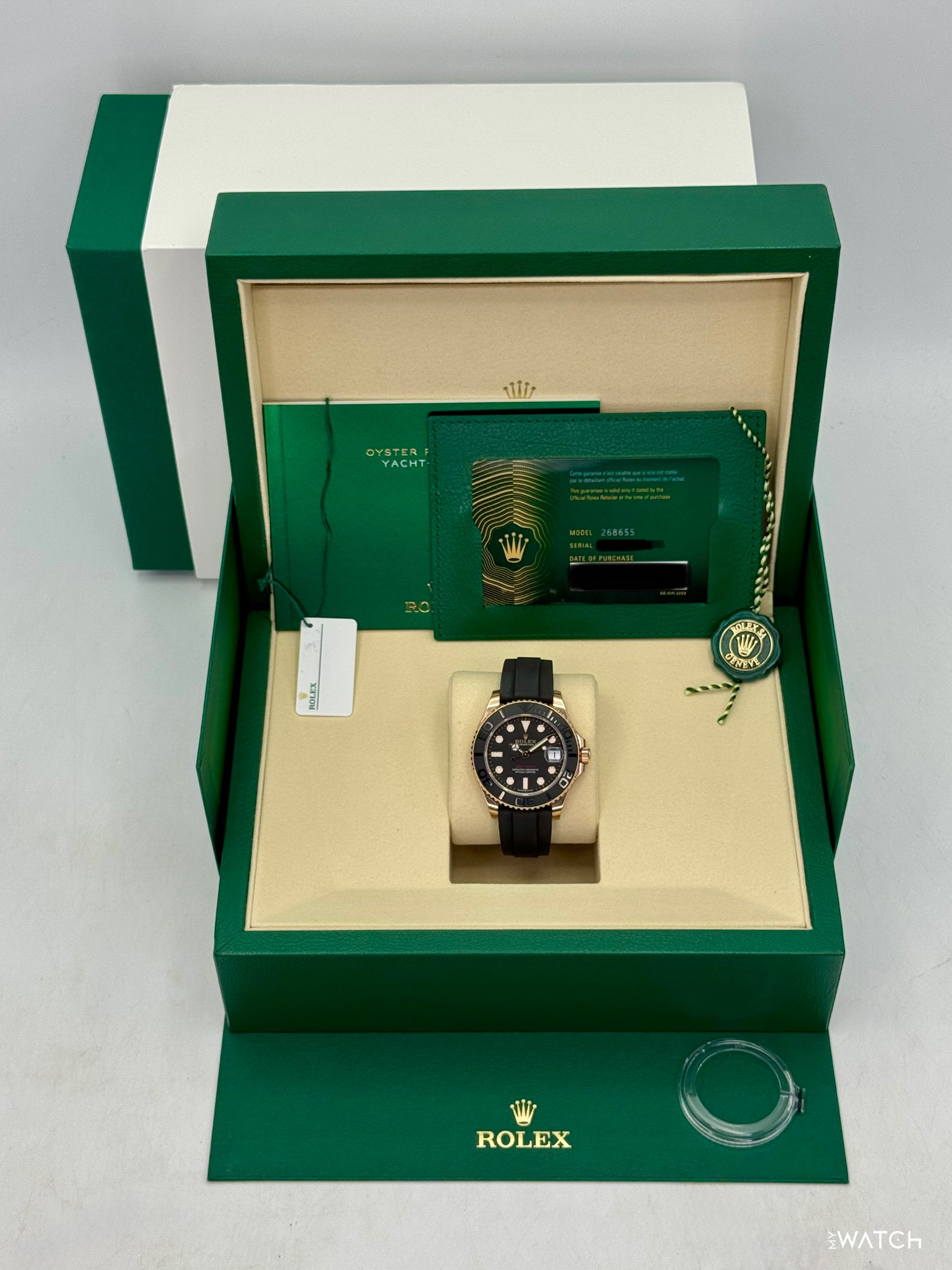 NEW 2026 Rolex Yacht-Master 37mm 268655 Rose Gold Black Dial (STICKERED) - MyWatchLLC