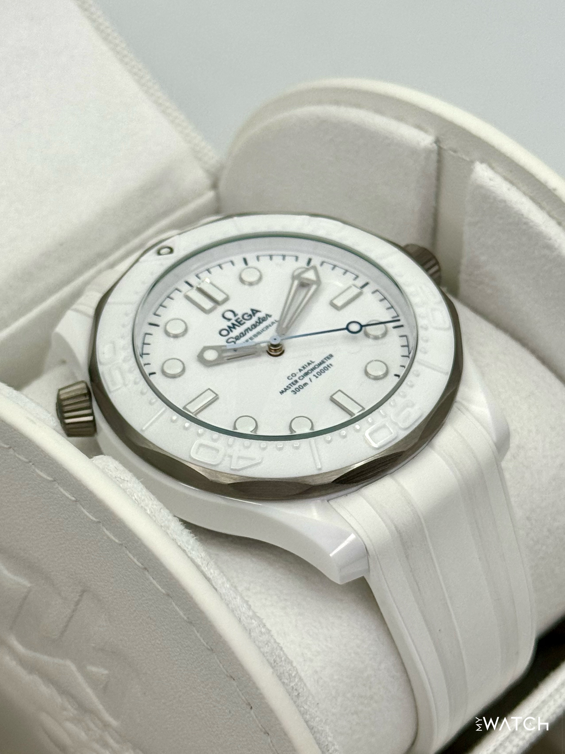 NEW 2026 Omega Seamaster Diver 300M 43.5mm 522.92.44.20.04.001 White - MyWatchLLC