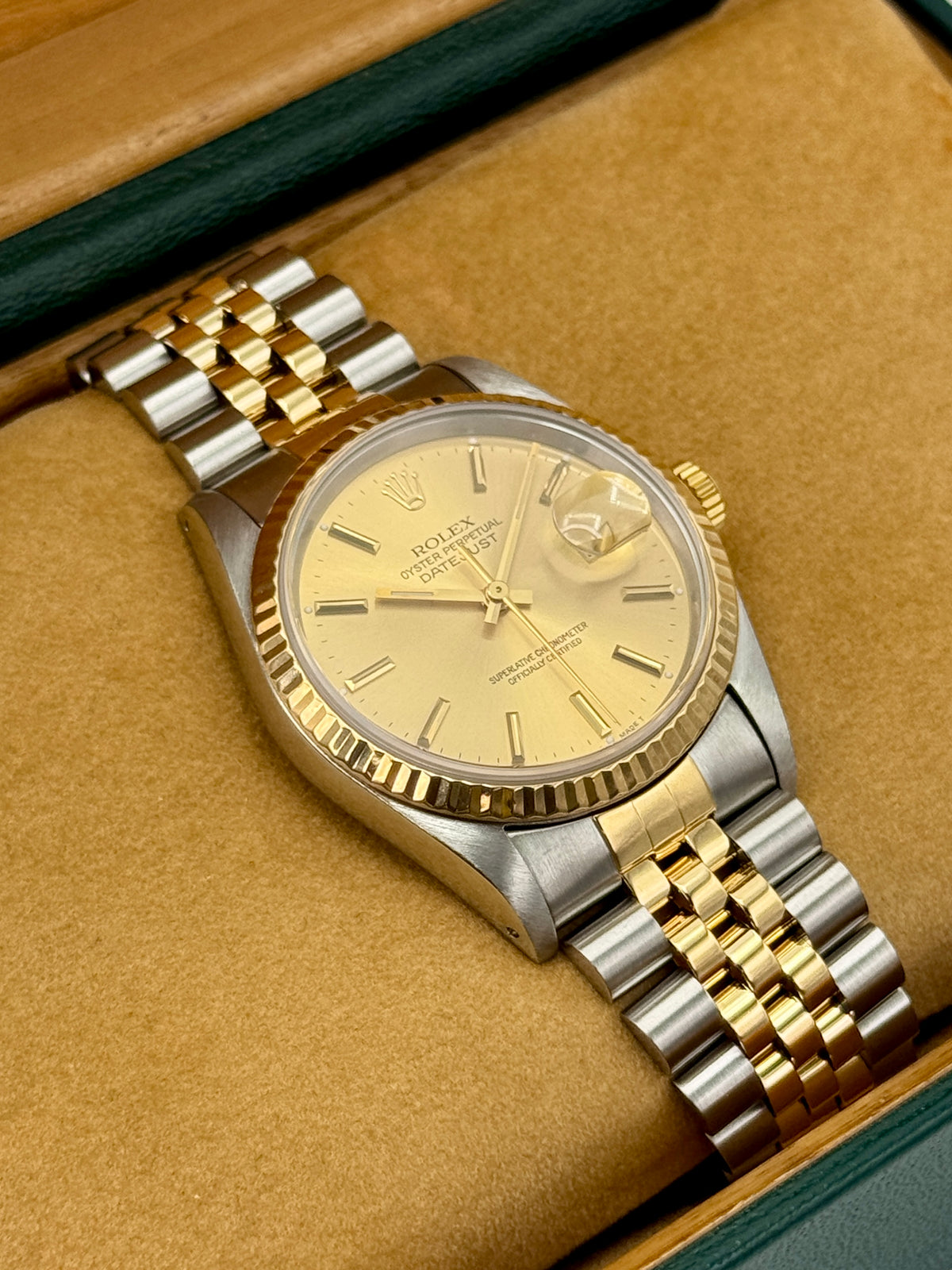 1991 Rolex Datejust 36mm 16233 Two-Tone Jubilee Champagne Dial