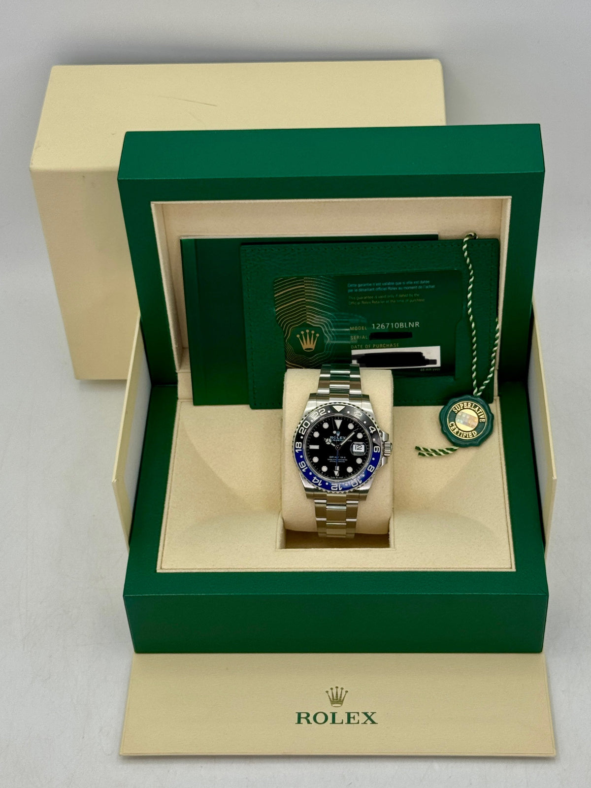 2022 Rolex GMT-Master II Batman 40mm 126710BLNR Oyster