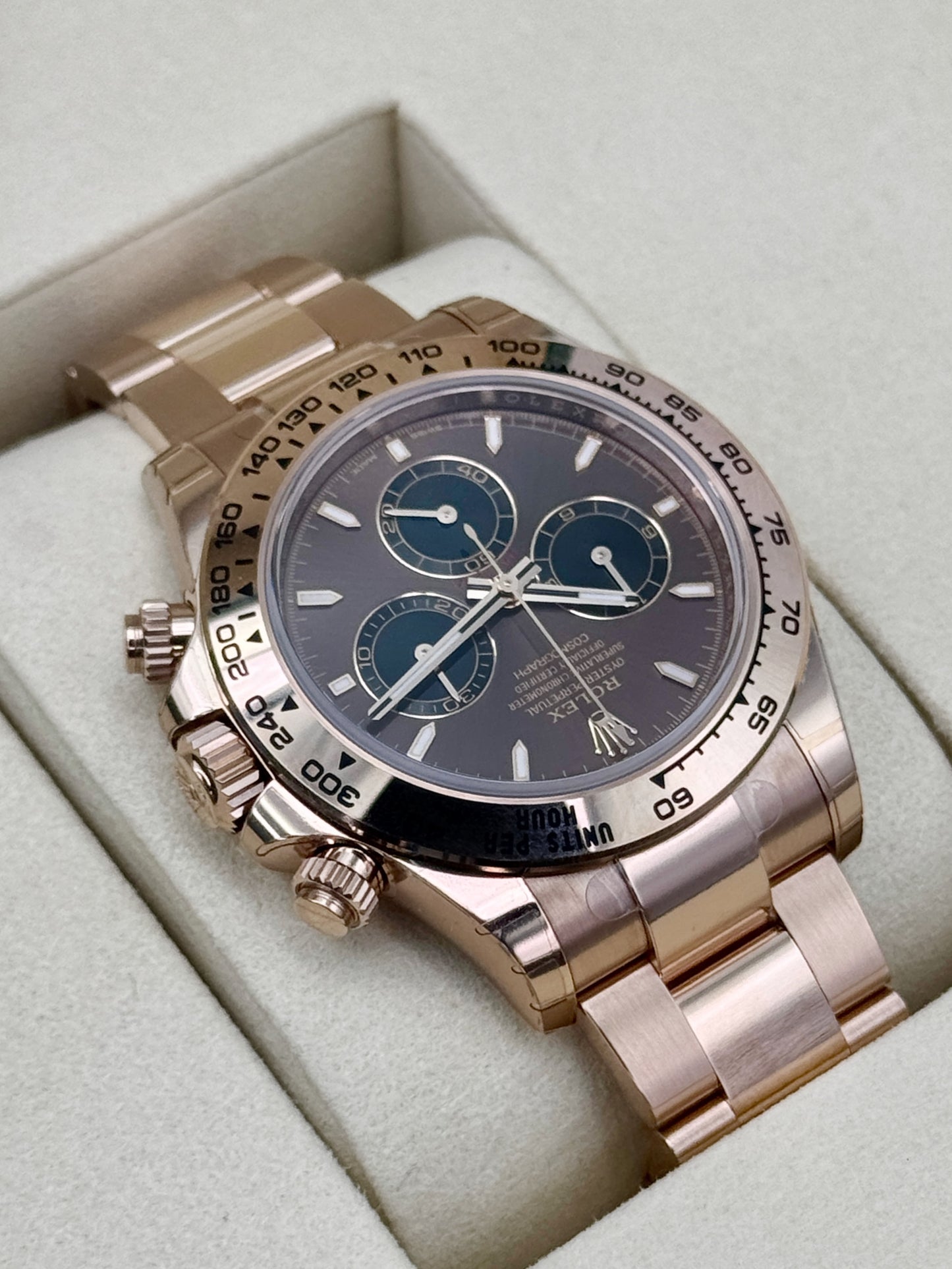NEW 2026 Rolex Daytona 40mm 126505 Rose Gold Chocolate Dial - STICKERED