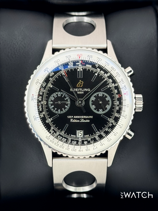 2011 Breitling Navitimer 125th Anniversary 43mm A26322 Stainless Steel Black Dial