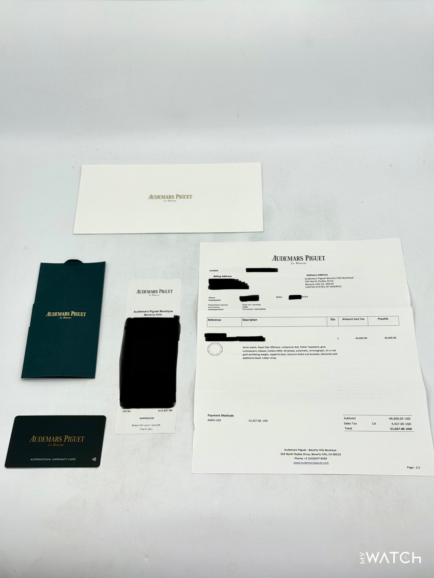 2024 Audemars Piguet Royal Oak Offshore Chrono 42mm 26238TI Grey Dial - MyWatchLLC