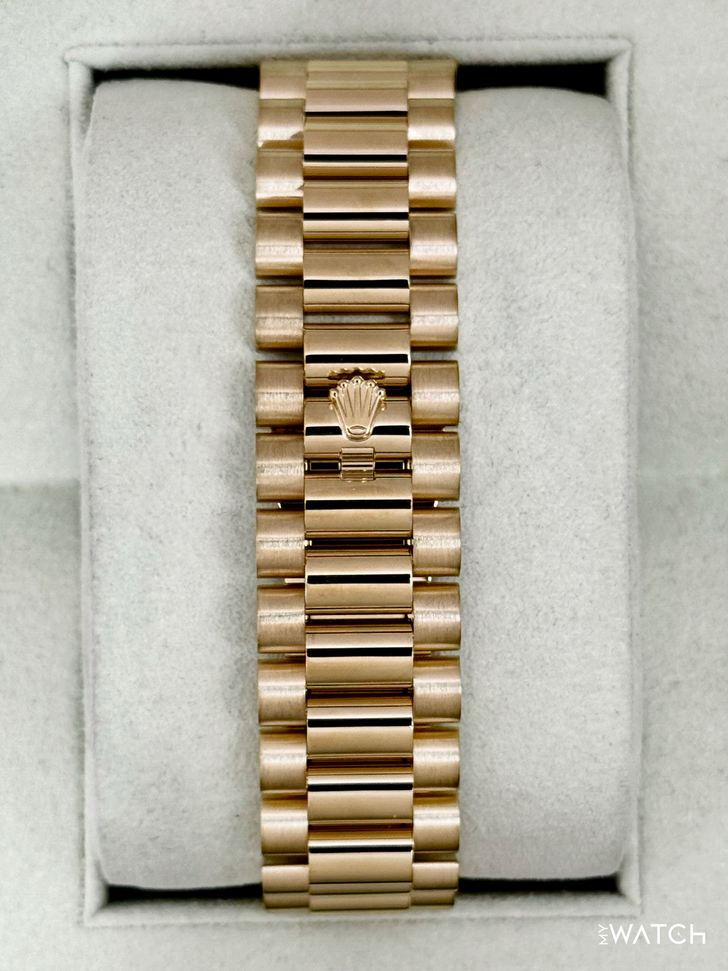 2012 Rolex Day-Date II 41mm 218238 Presidential Silver Dial - MyWatchLLC