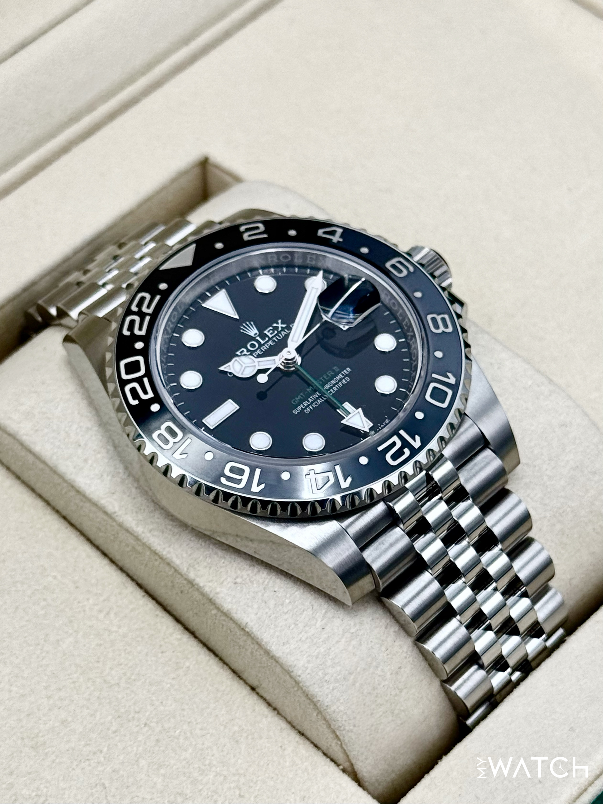 NEW 2025 Rolex GMT-Master II "Bruce Wayne" 40mm 126710GRNR Jubilee - MyWatchLLC