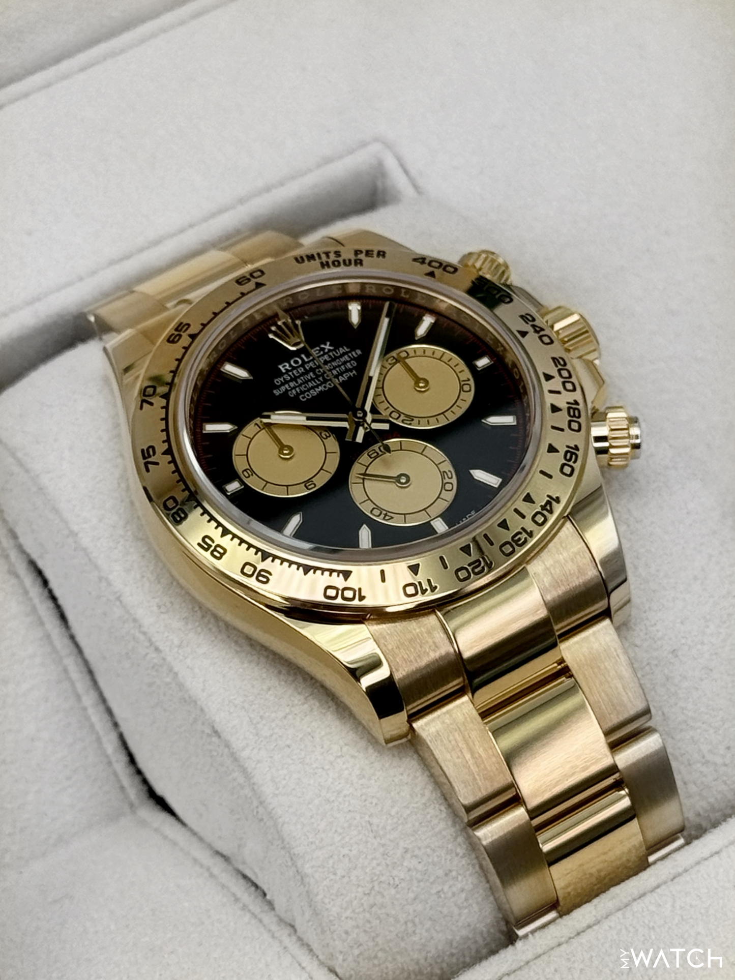 2025 Rolex Daytona "Paul Newman" 40mm 126508 18K Yellow Gold Black Dial - MyWatchLLC