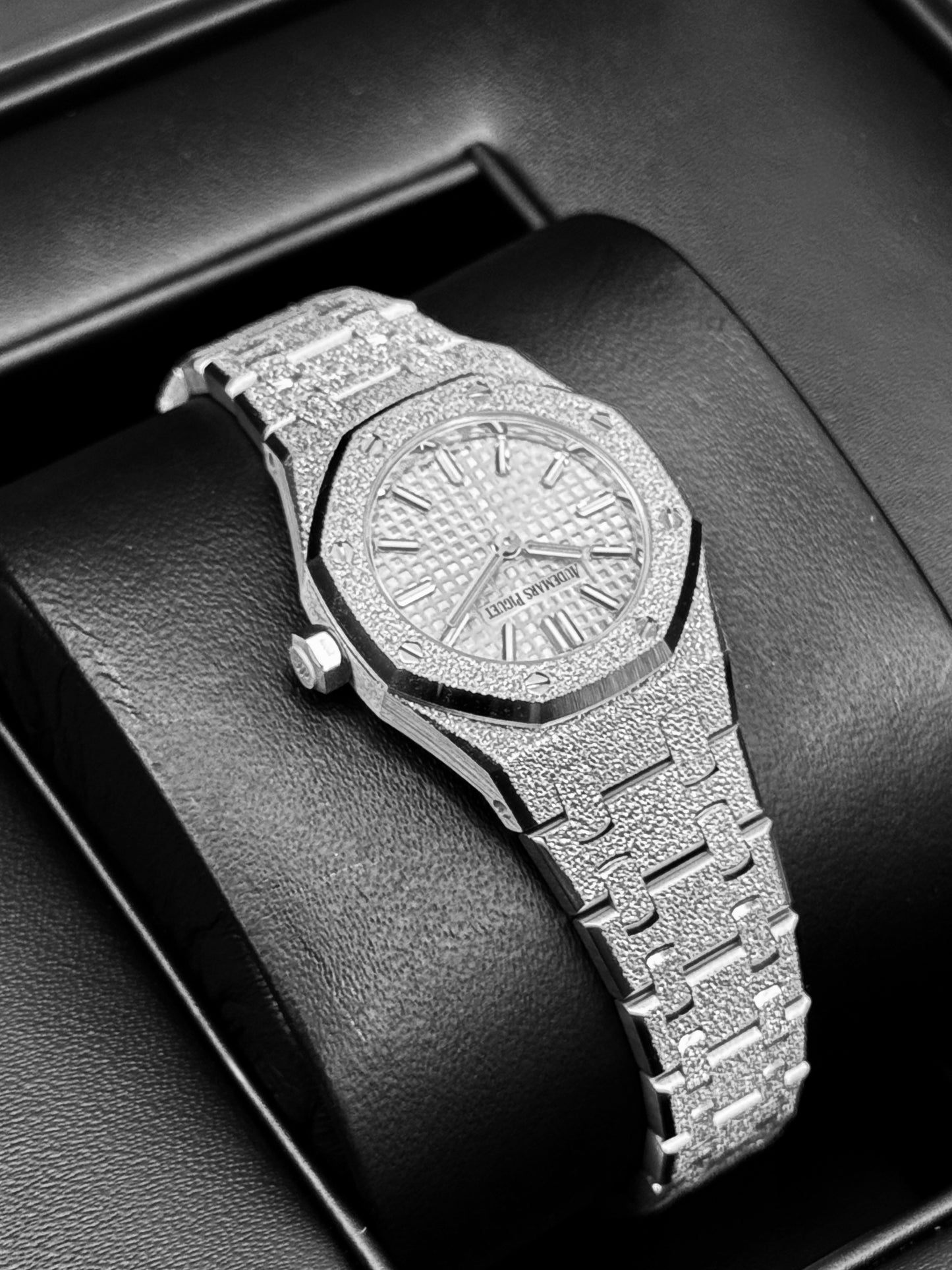 NEW 2026 Audemars Piguet Royal Oak Mini Frosted 23mm 67630BC White Gold Silver Dial