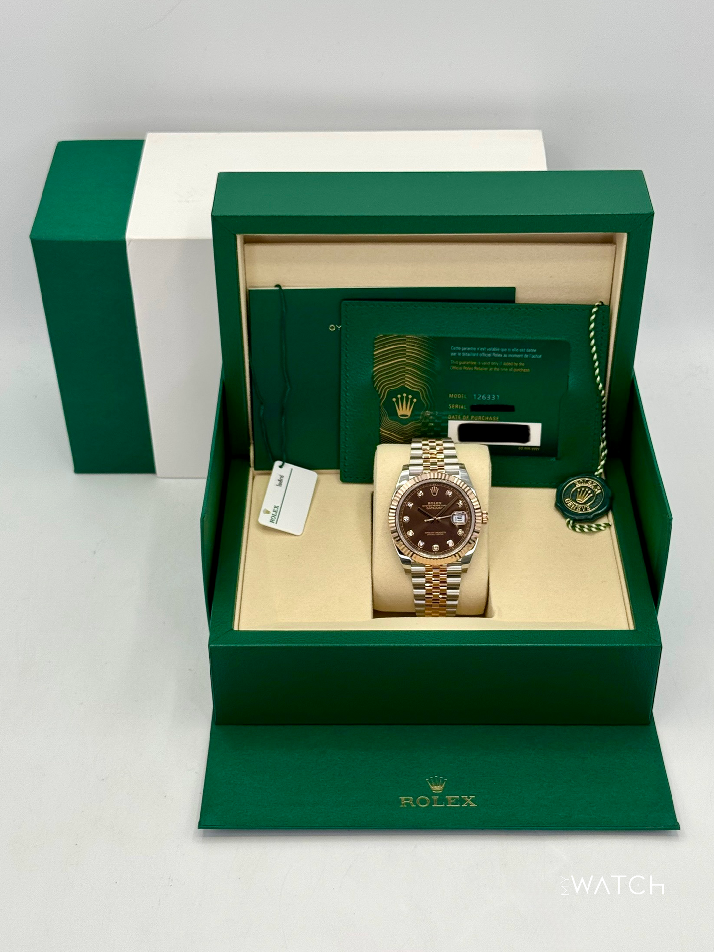 NEW 2025 Rolex Datejust 41mm 126331 Two-Tone Chocolate Diamond Dial