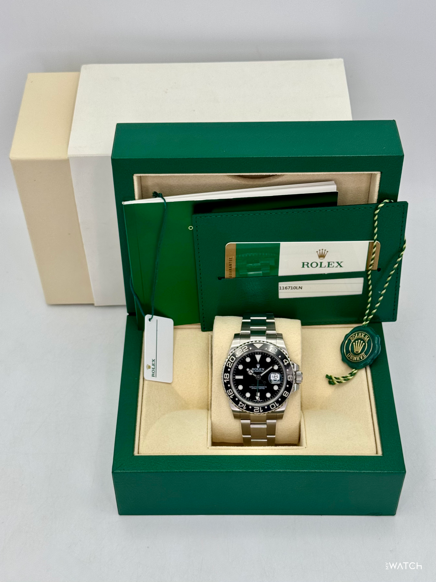 2016 Rolex GMT-Master II 40mm 116710LN Stainless Steel Black Dial - MyWatchLLC