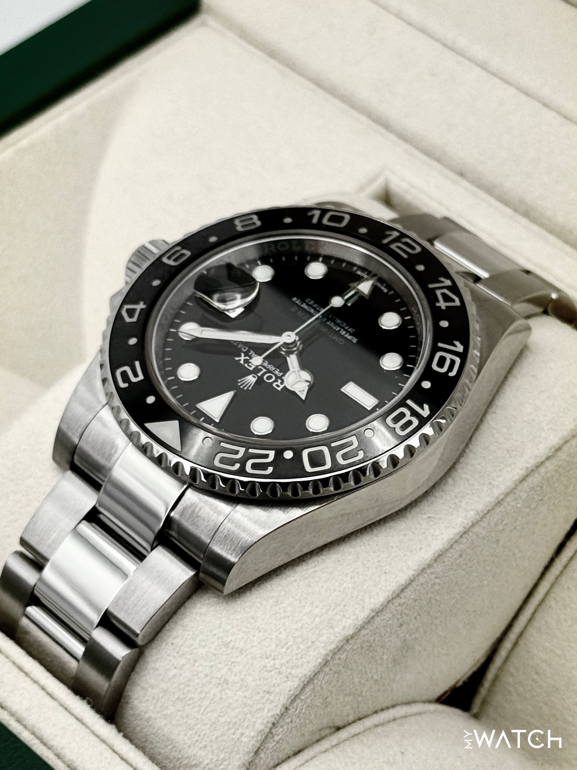 2018 Rolex GMT-Master II 40mm 116710LN Stainless Steel Black Dial - MyWatchLLC
