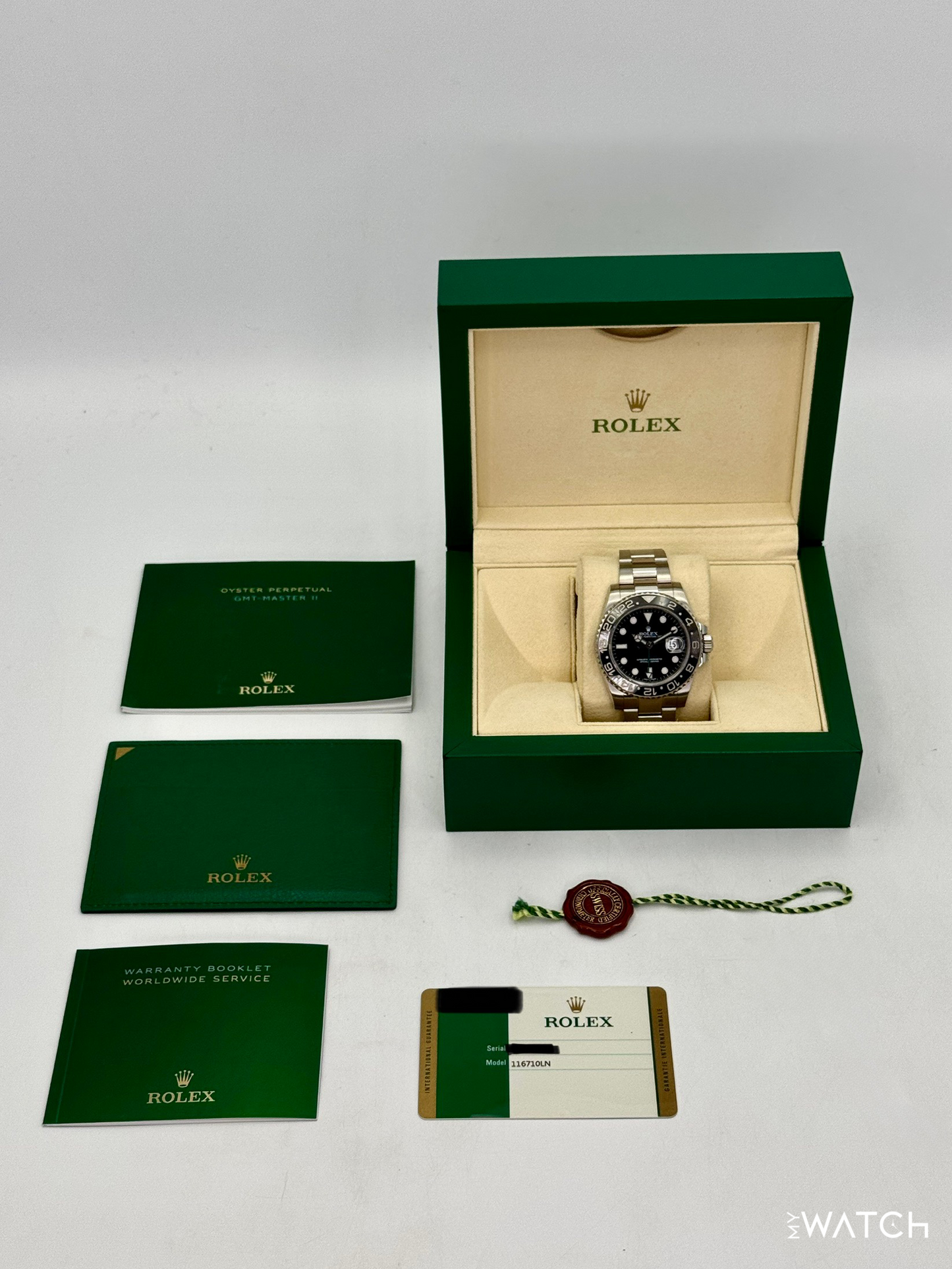 2014 Rolex GMT-Master II 40mm 116710LN Stainless Steel Black Dial - MyWatchLLC