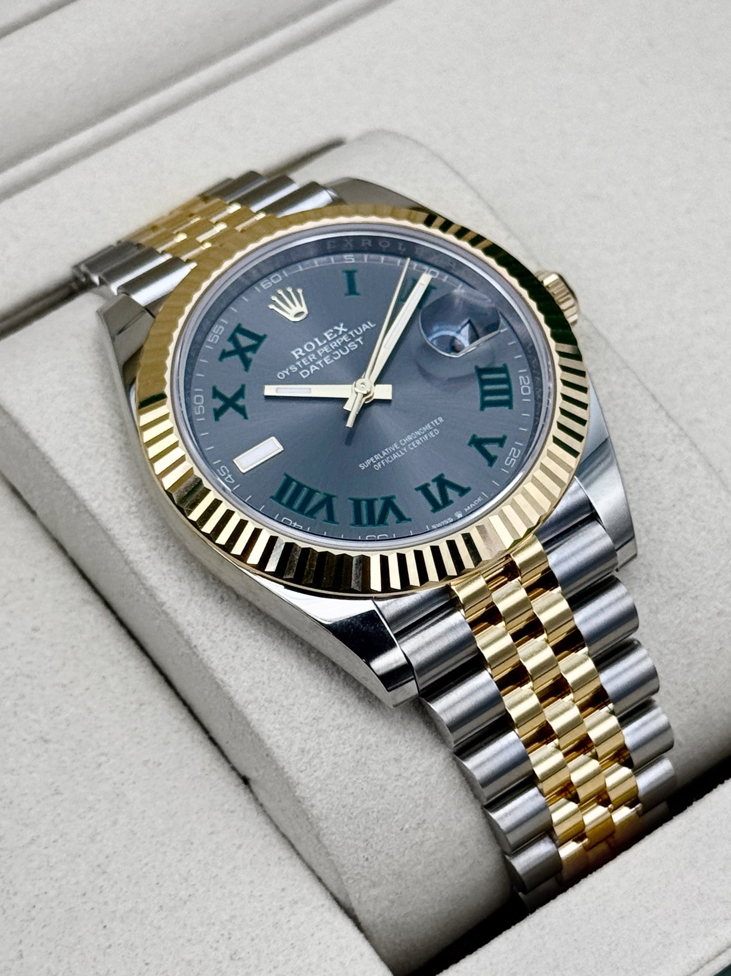NEW 2026 Rolex Datejust 41mm 126333 Two-Tone Jubilee Wimbledon Dial