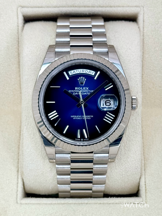 2025 Rolex Day-Date 40mm 228239 Presidential Blue Ombre Dial